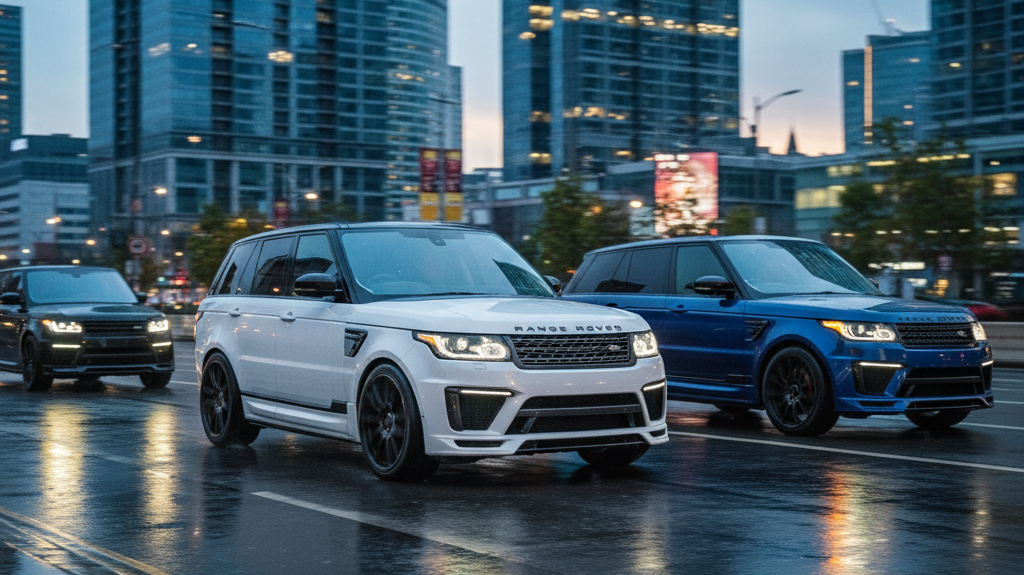 Editorial, photo-realistic HERO for an automotive daily news article titled "Range Rover by Overfinch Set to Become Most Expensive SUV Ever – Daily Ca