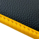 Premium Black Floor Mats for Ferrari 296 GTS (2022-2024) with Yellow Trim