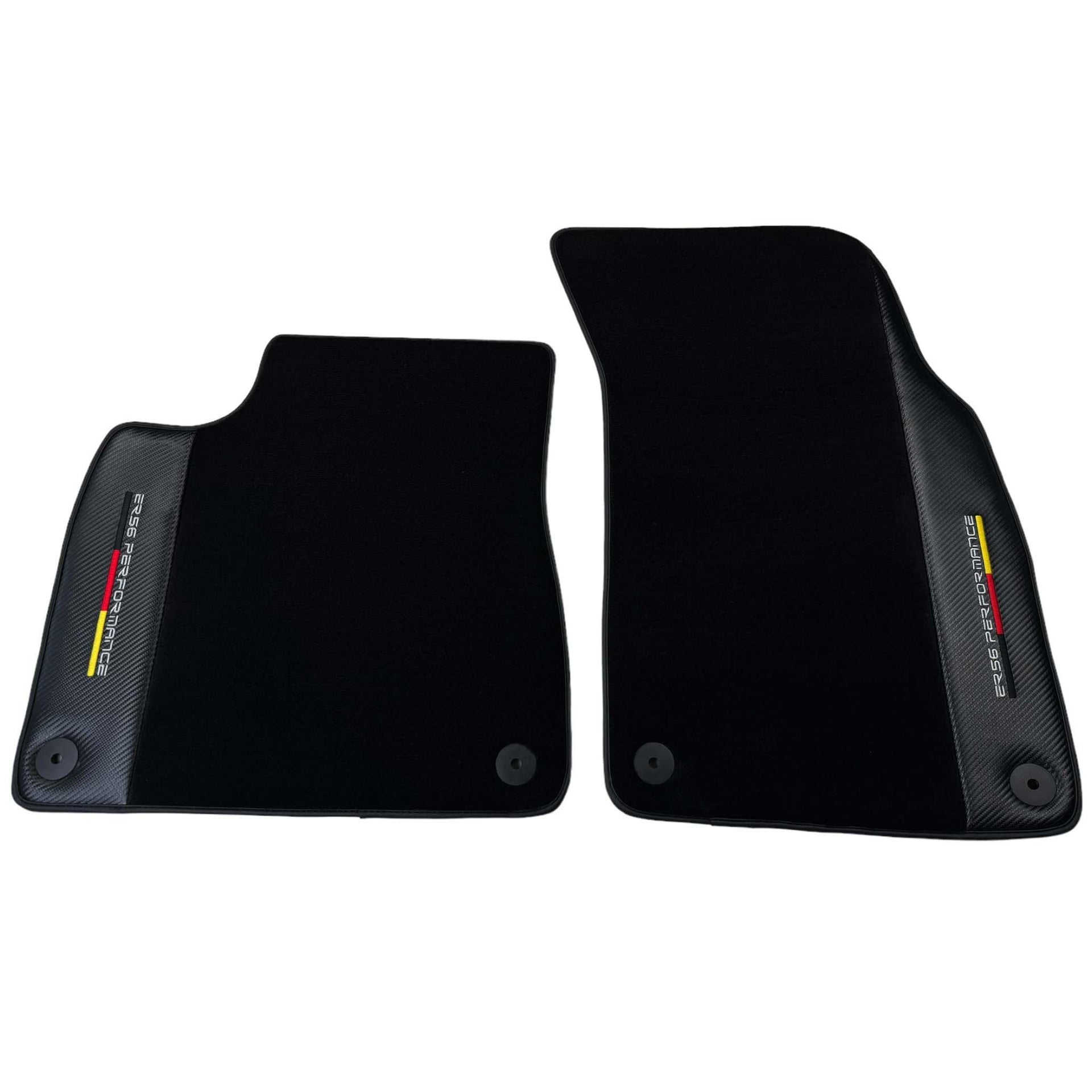 Black Floor Mats for Porsche 987 Cayman (2009-2012) with Carbon | ER56 Performance - AutoWin