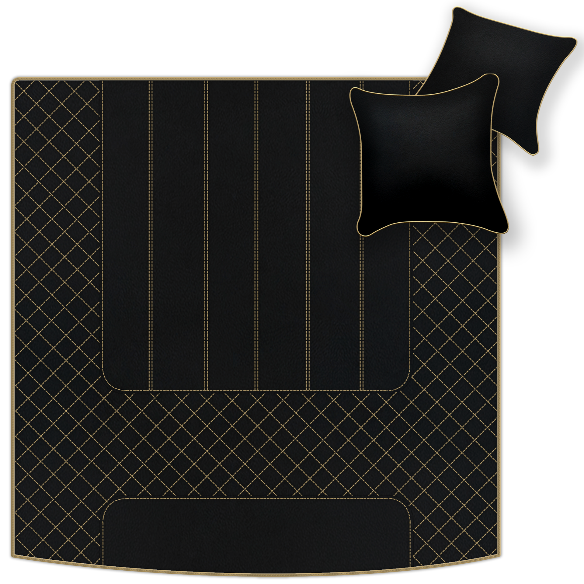 Customizable Leather Trunk Floor Mats with AW1 Pattern for Bentley Red Label RL (1998-2009) - AutoWin