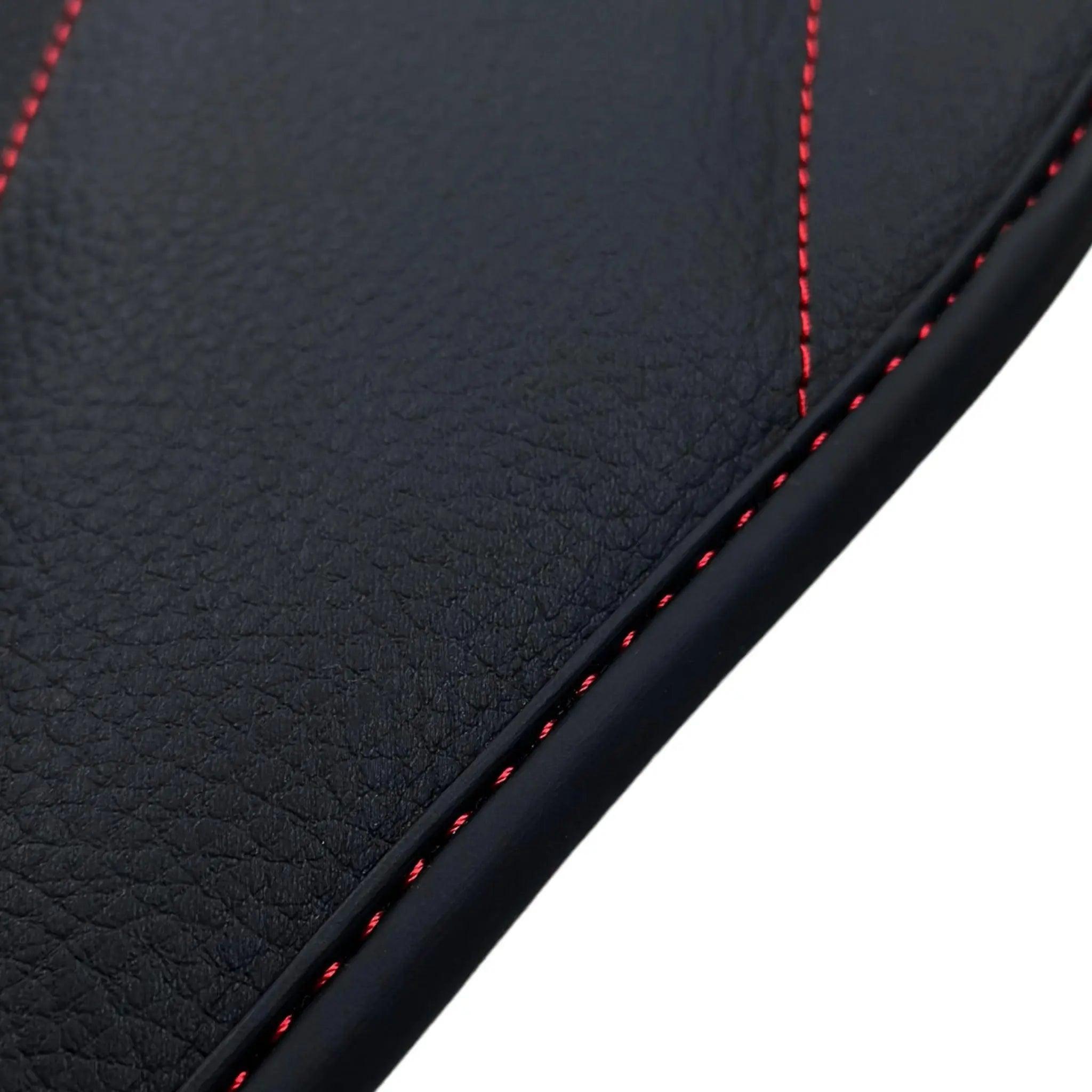 Black Leather Floor Mats For Mercedes Benz GLE-Class C167 Coupe (2020-2023) | ER56 Design - AutoWin
