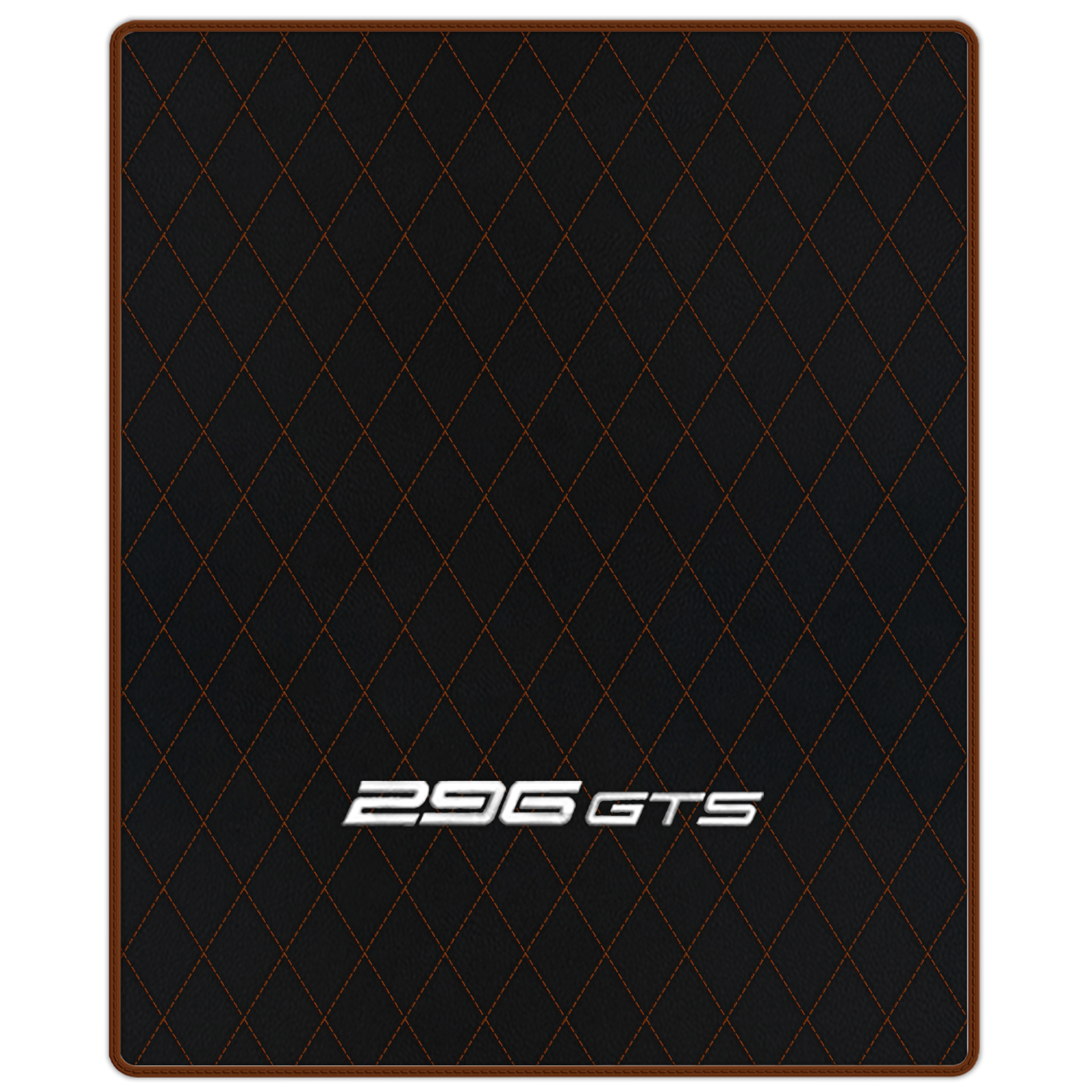 Ferrari 296 GTB Black Leather Floor Mats | Stylish & Durable