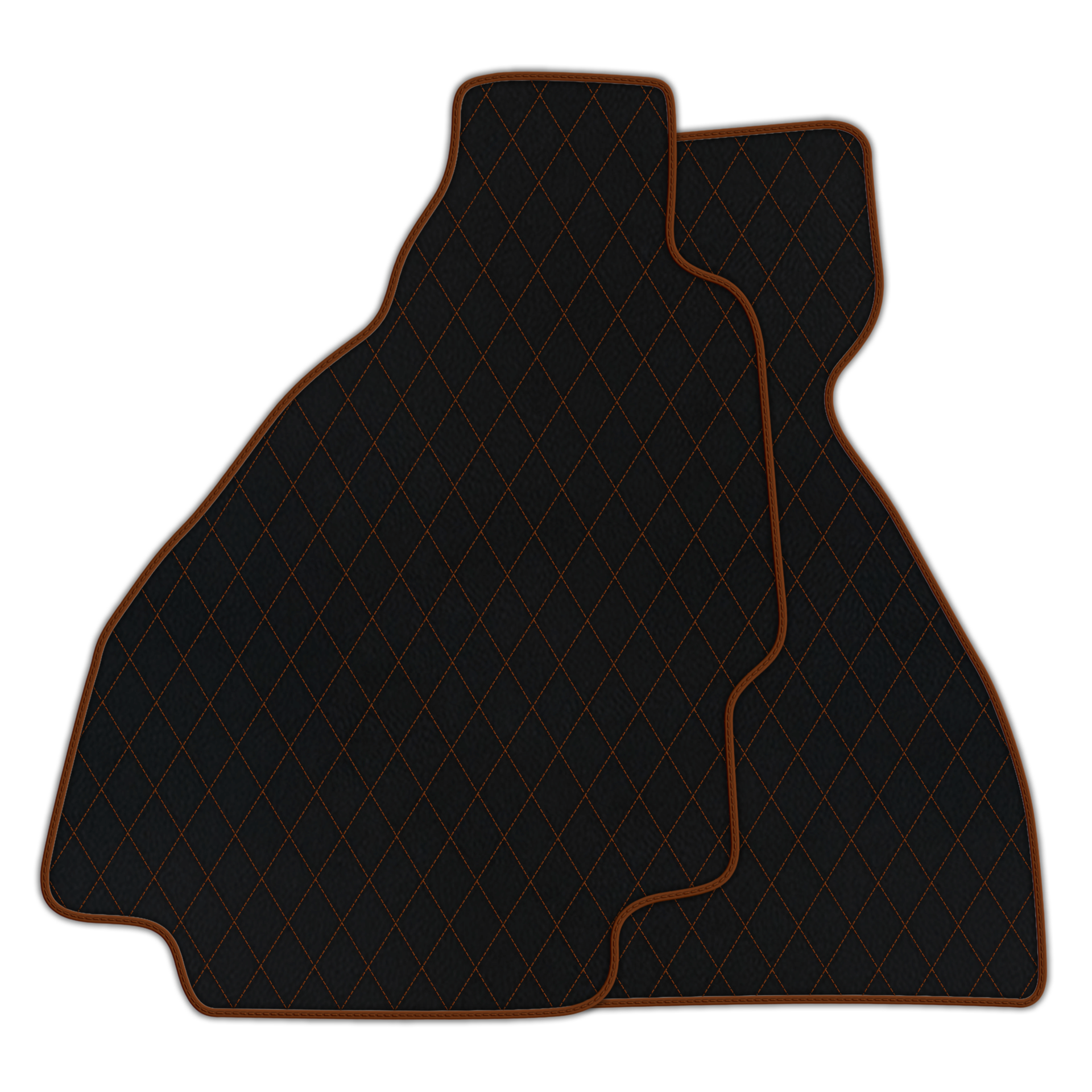 Premium Black Leather Floor Mats for Ferrari 328 GTS (1985-1989)
