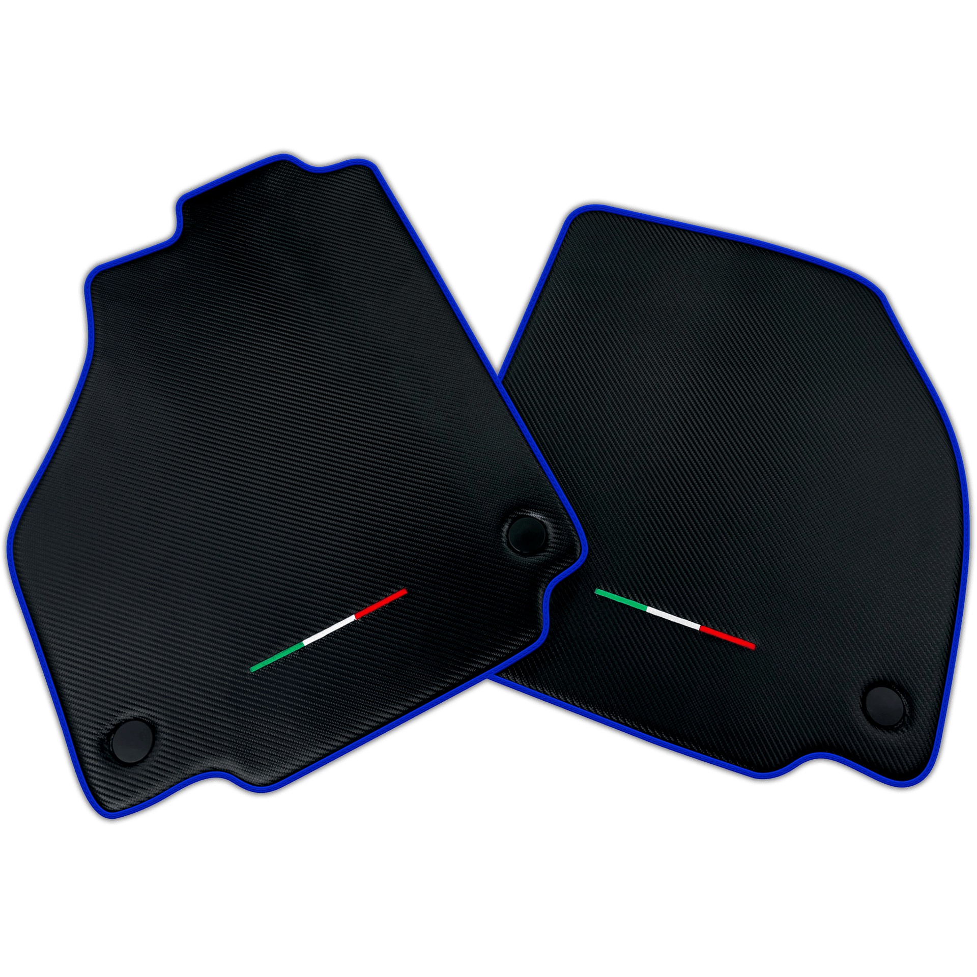 Floor Mats For Ferrari F8 Tributo (2019-2023) Carbon Fiber AutoWin Brand Italian Edition