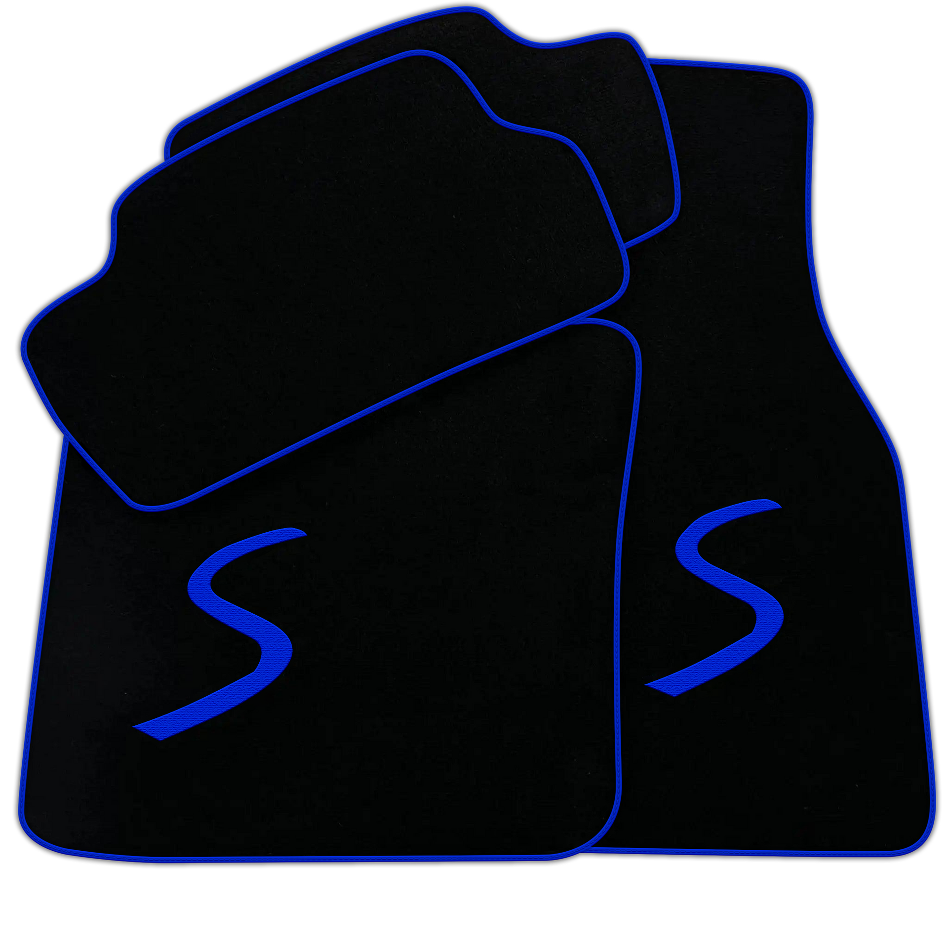 Black Floor Mats for Mini Cooper / One F55 5-Doors (2015-2023)