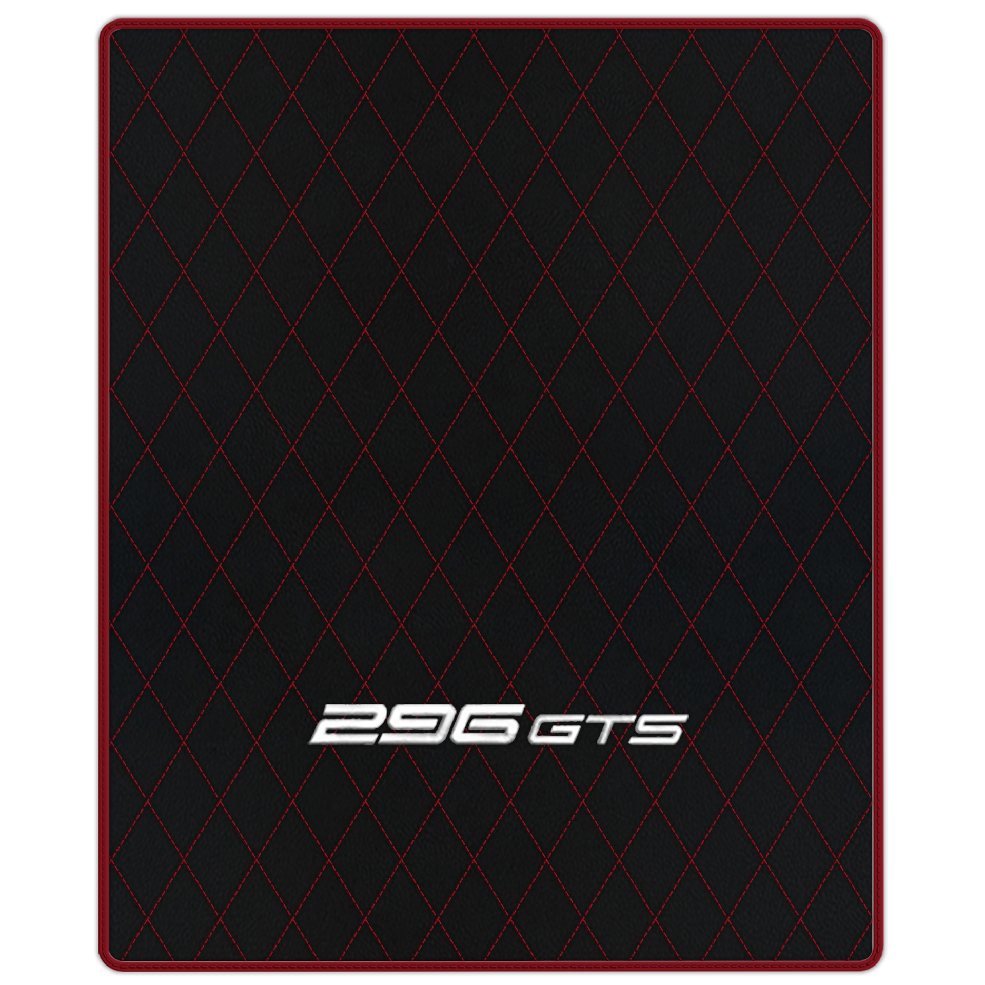 Ferrari 296 GTB Black Leather Floor Mats | Stylish & Durable