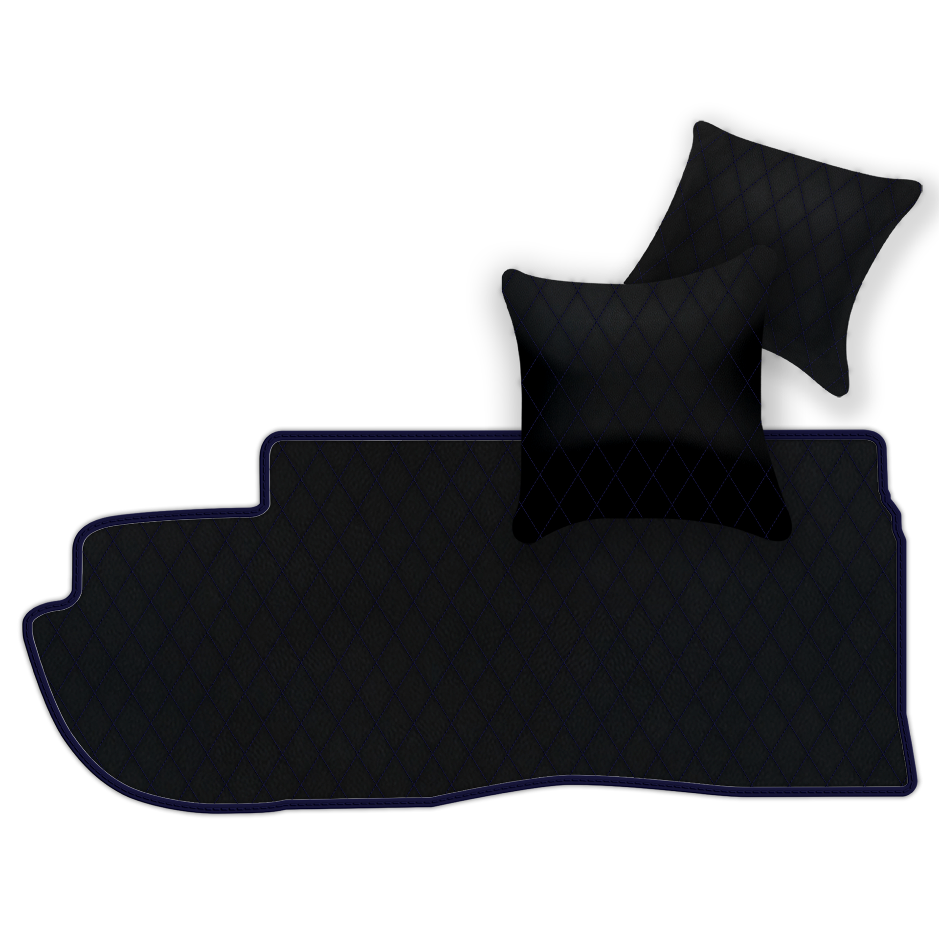 Custom Black Leather Floor Mats for Ferrari 599 Coupe (2006-2012)