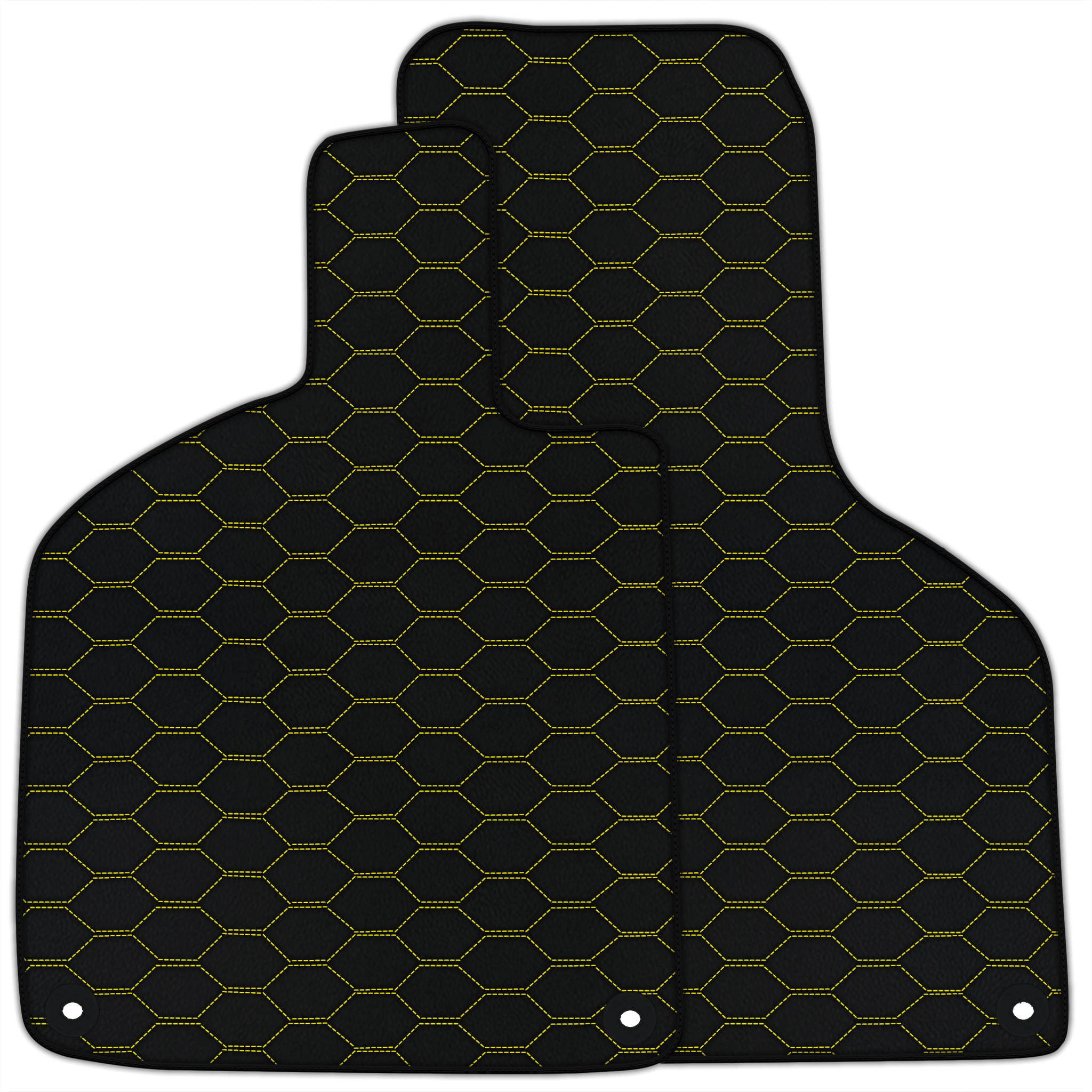 Customizable Leather Floor Mats with Divario Pattern for Lamborghini Huracan EVO (2019-2024)