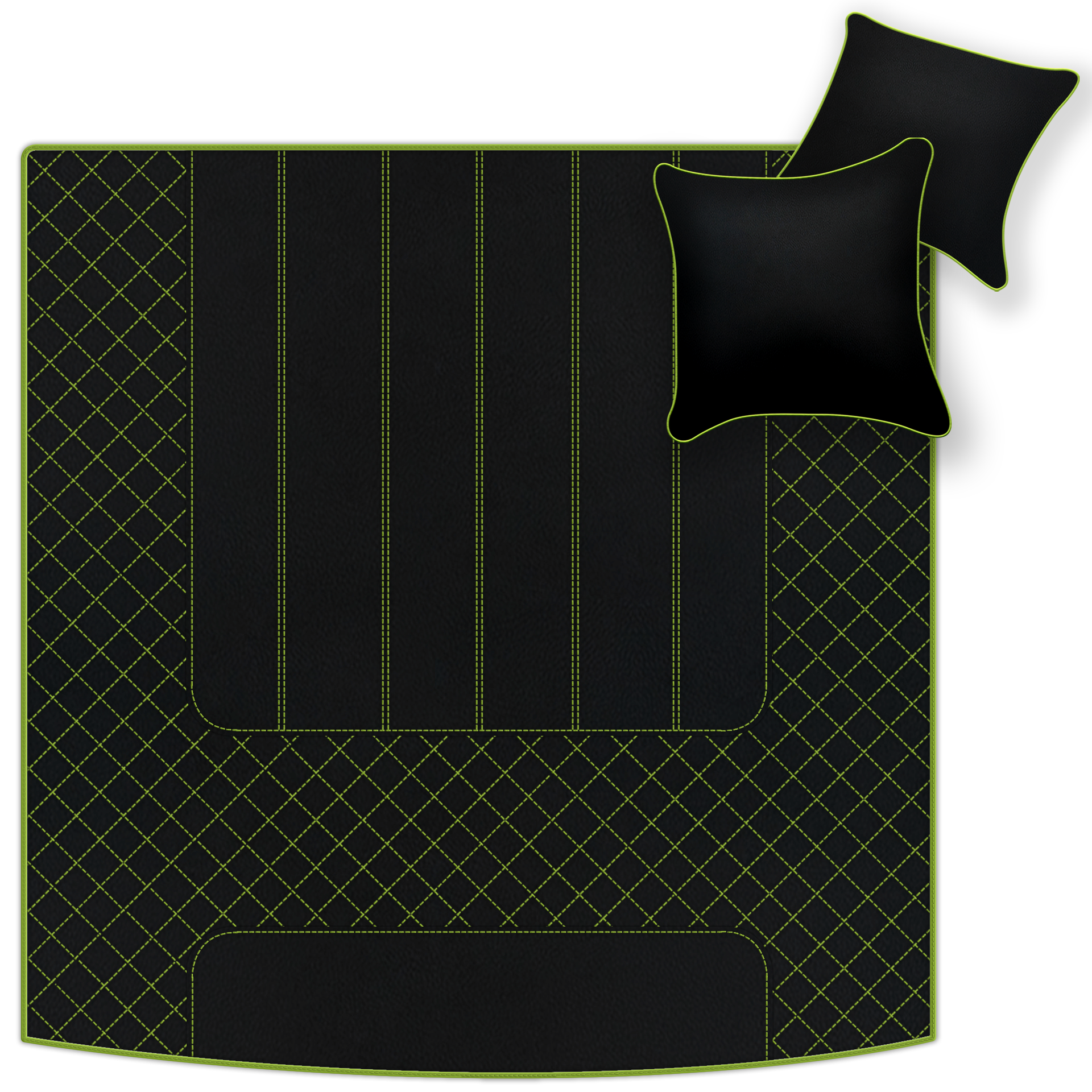 Customizable Leather Trunk Floor Mats with AW1 Pattern for Bentley Red Label RL (1998-2009) - AutoWin