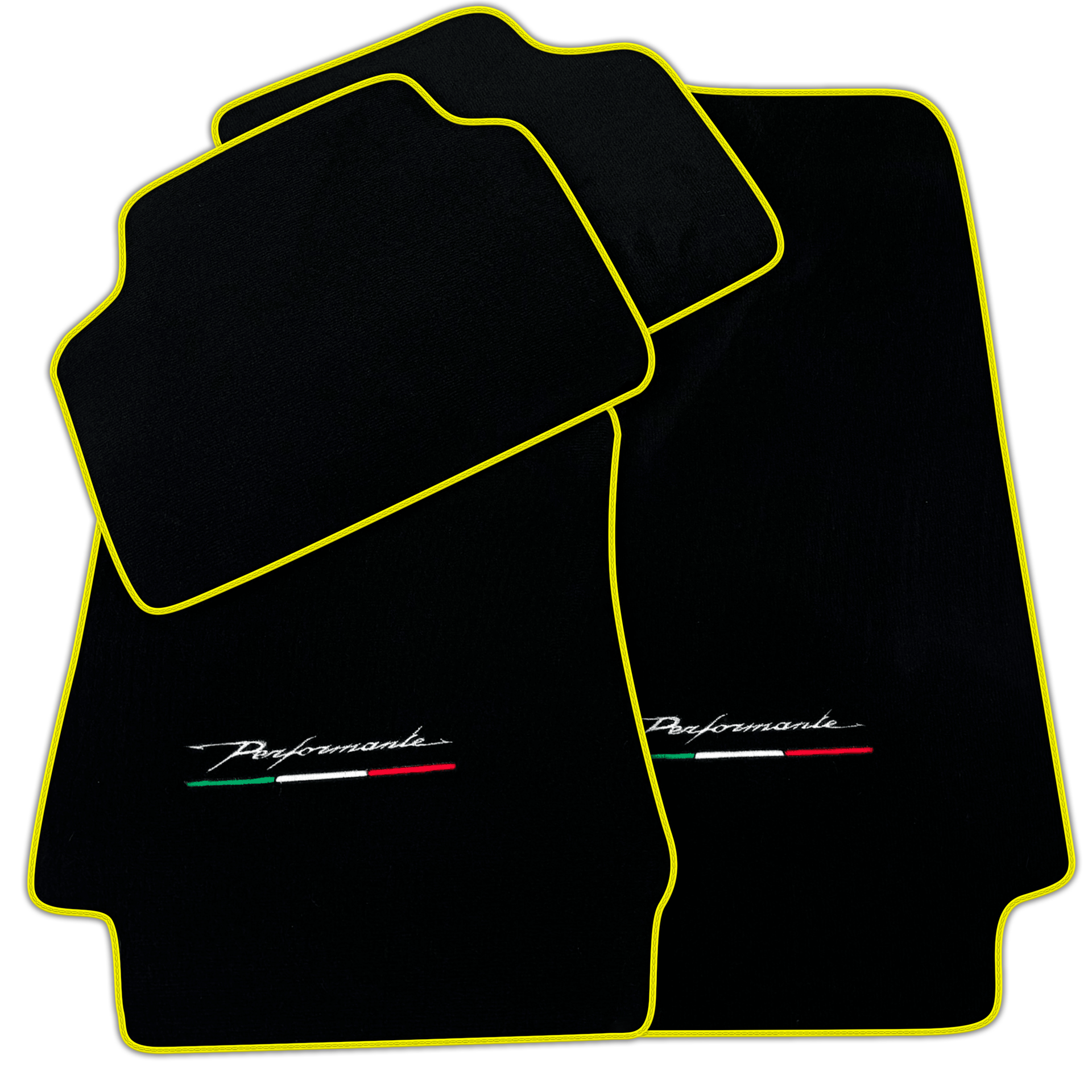 Black Floor Mats for Alfa Romeo Giulia (2016-2024) All Wheel Drive Performante