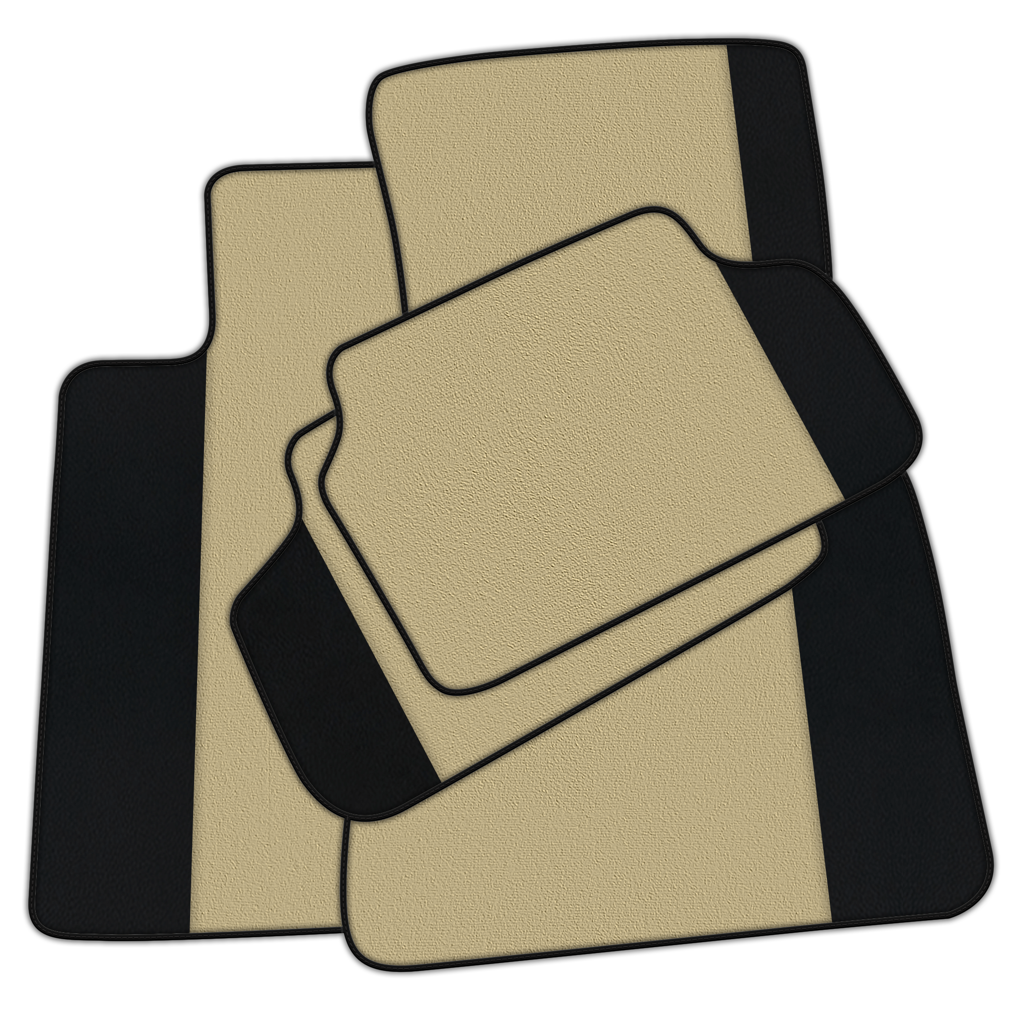 Customizable Floor Mats From Carpet With Leather for BMW E38 (1994-2001)