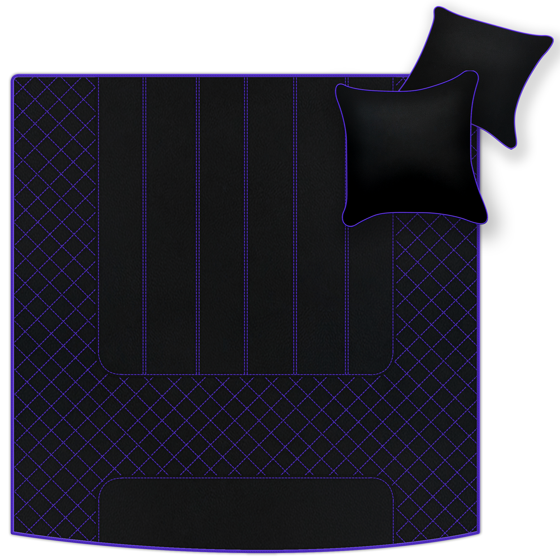 Customizable Leather Trunk Floor Mats with AW1 Pattern for Bentley Red Label RL (1998-2009) - AutoWin