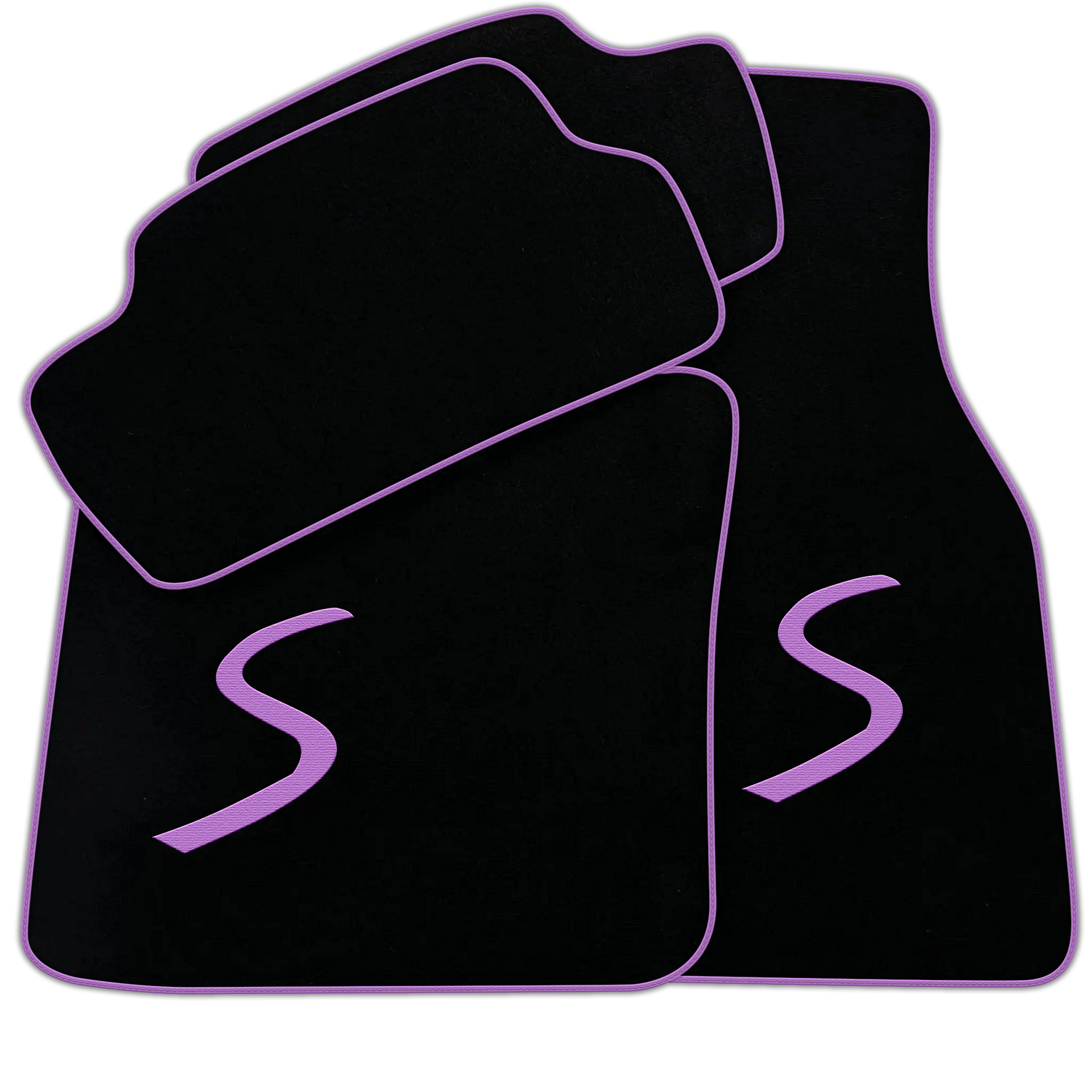 Black Floor Mats for Mini Cooper / One F55 5-Doors (2015-2023)