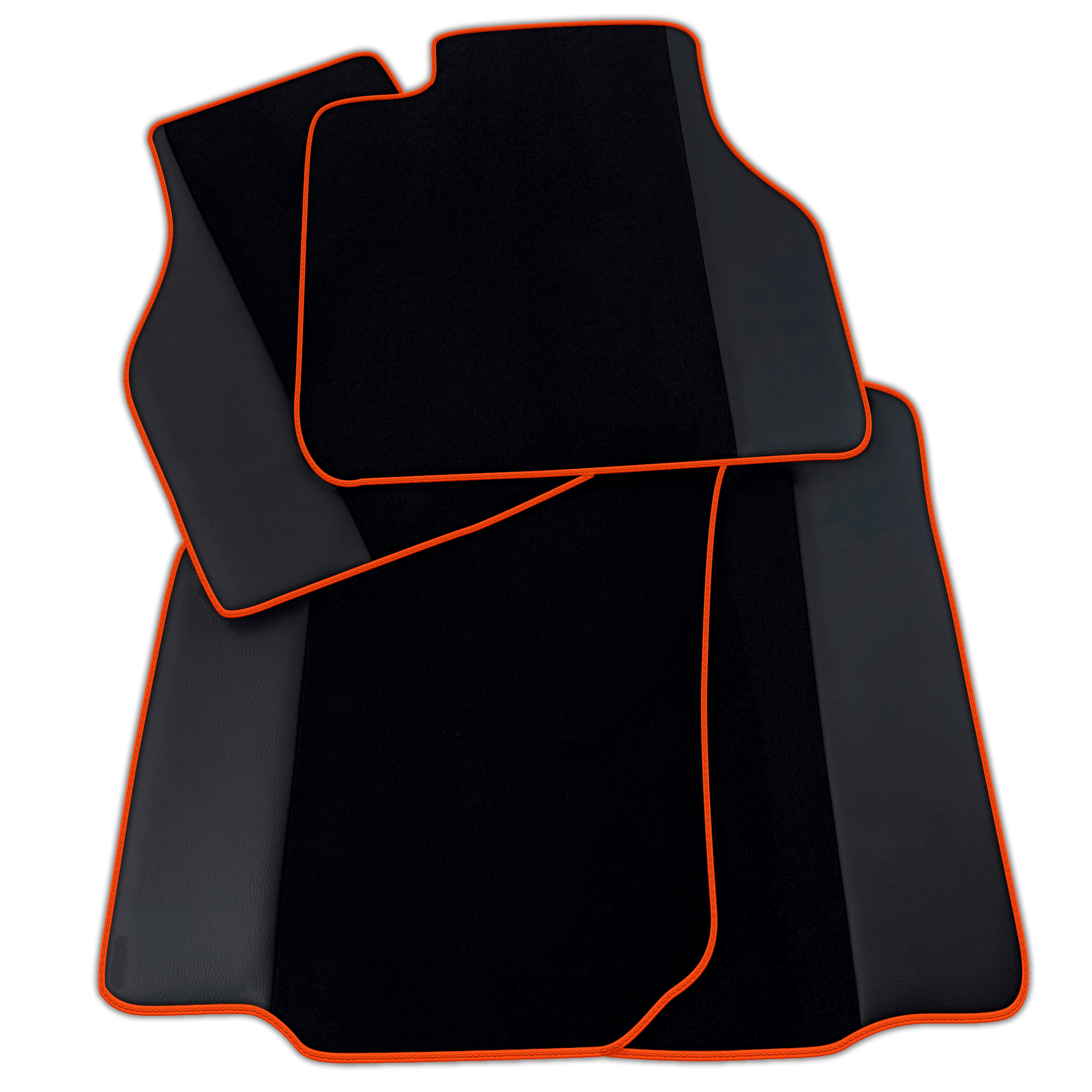 Customizable Black Floor Mats for Bentley Flying Spur (2019-2023) with Leather