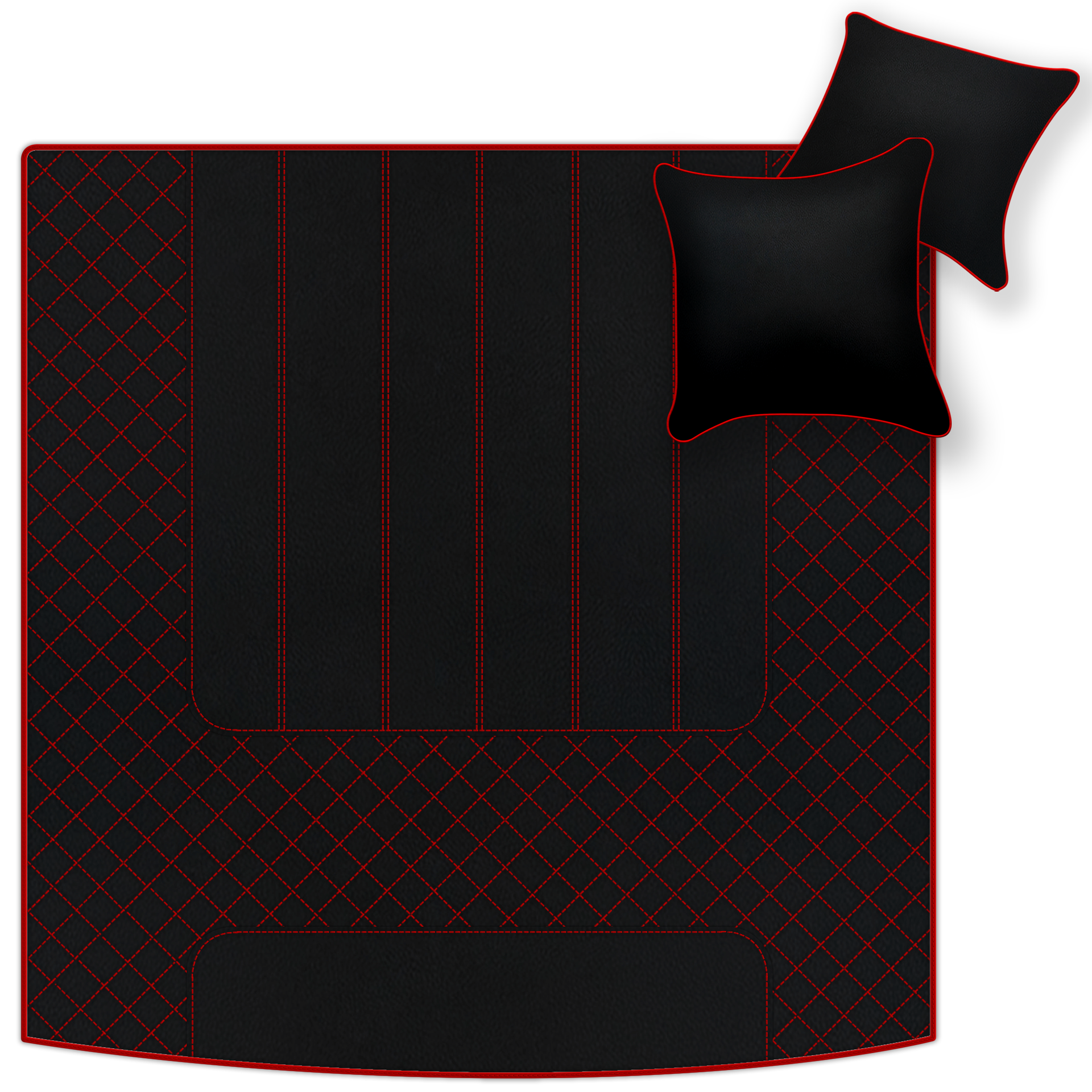 Premium Black Leather Floor Mats for Bentley Arnage T (1998-2009)