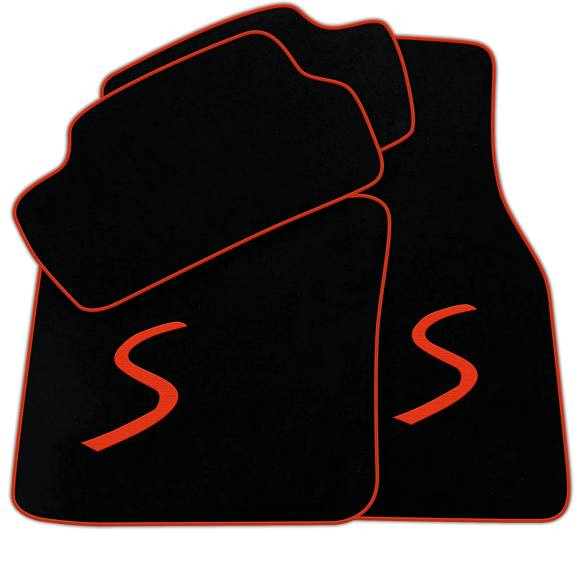 Black Floor Mats for Mini Cooper / One F56 3-Doors (2014-2023)