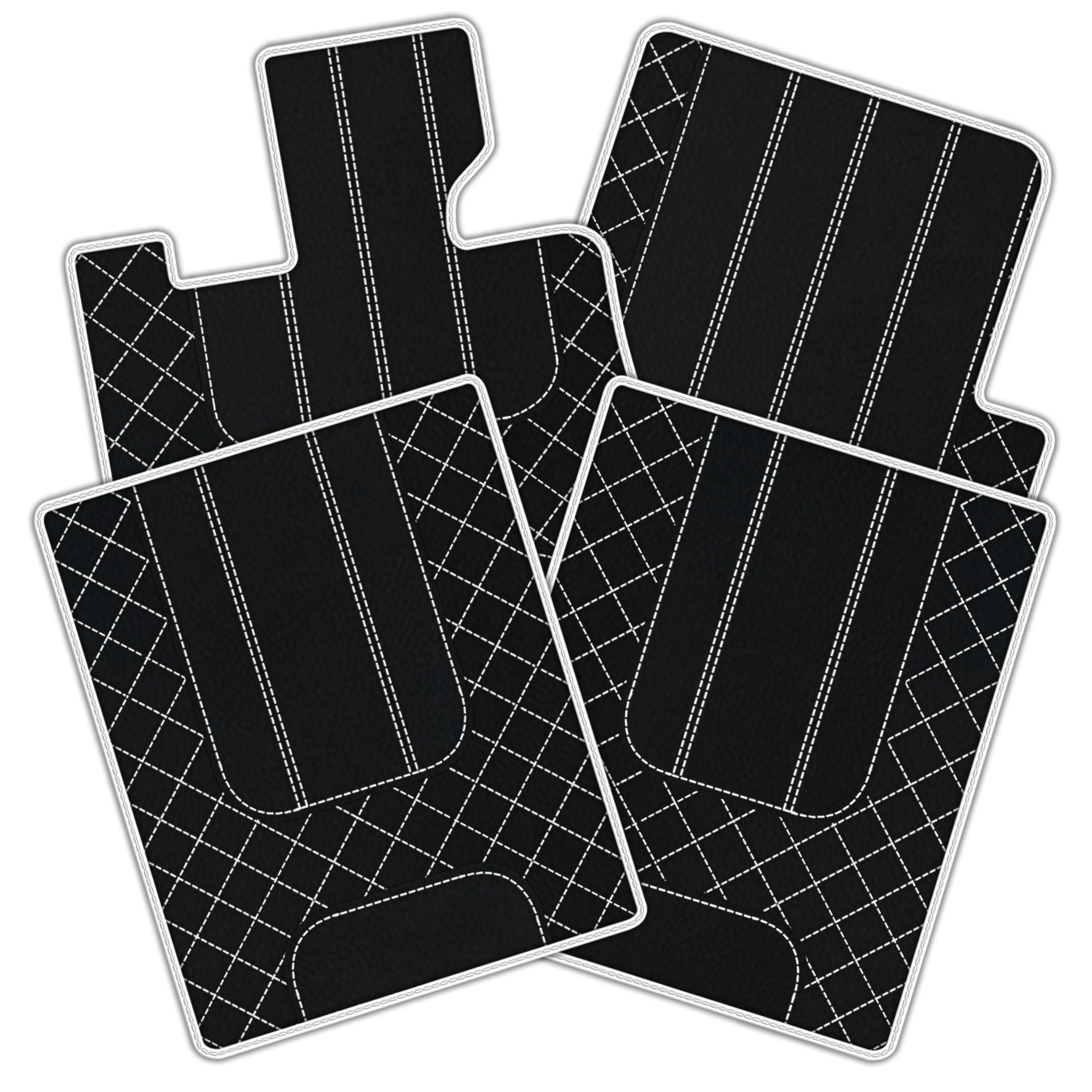 Customizable Leather Trunk Floor Mats with AW1 Pattern for Bentley Red Label RL (1998-2009) - AutoWin