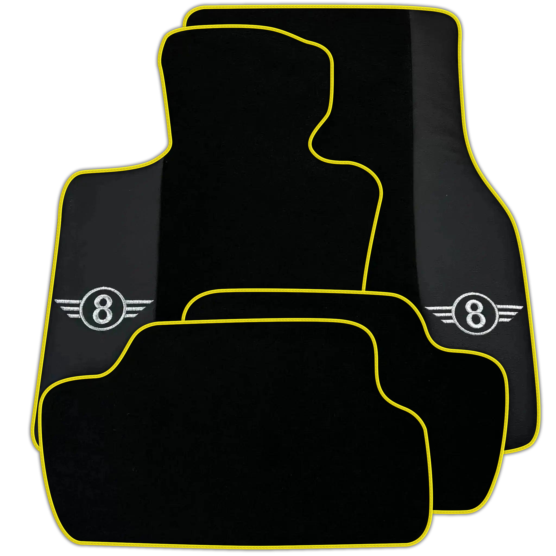 Black Floor Mats for Mini Cooper / One F55 5-Doors (2015-2023) Various Trim Colors
