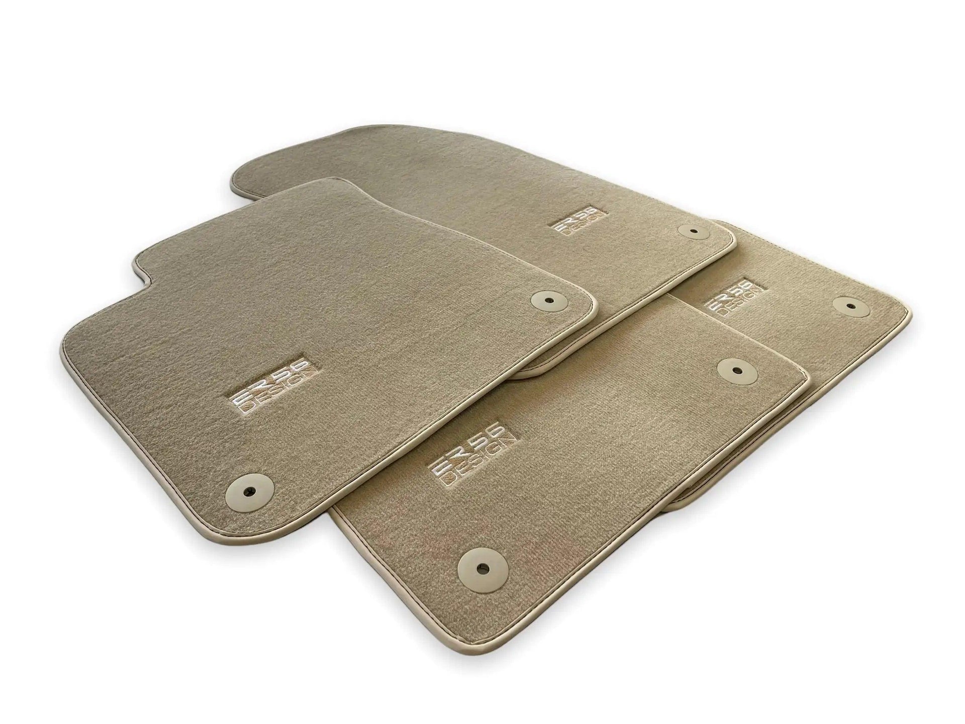Beige Floor Mats for Audi Q5 FYT Sportback Hybrid (2021-2024) | ER56 Design - AutoWin