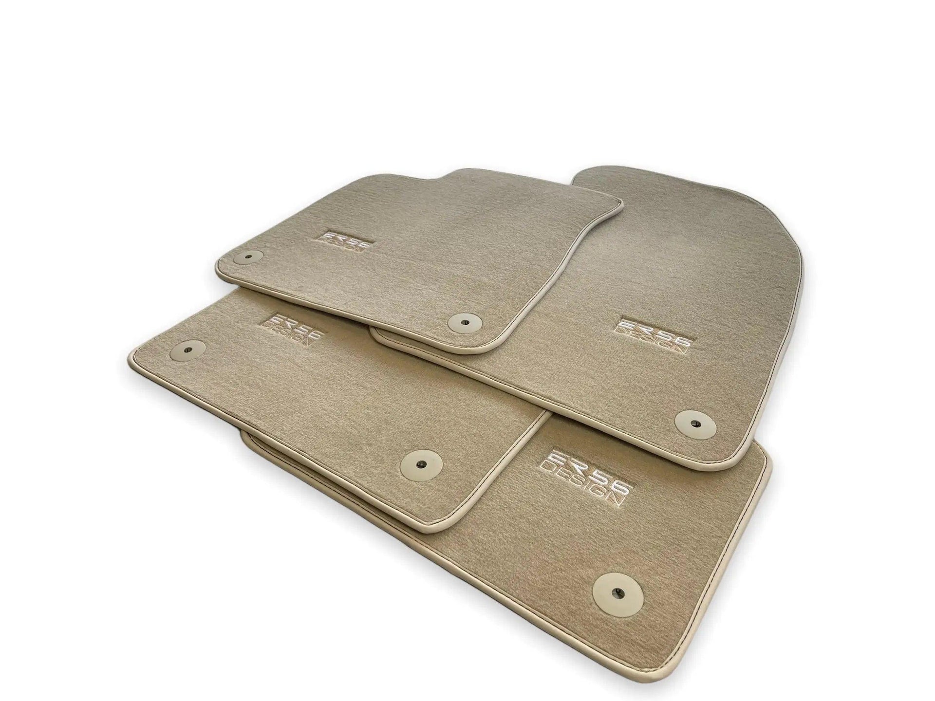 Beige Floor Mats for AudiQ3 F3 Sportback (2018-2024) | ER56 Design - AutoWin