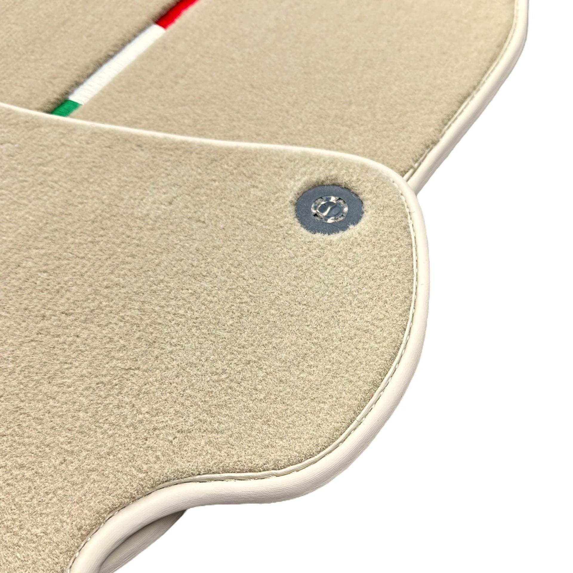 Beige Floor Mats for Ferrari Portofino (2018-2023) Italian Edition - AutoWin