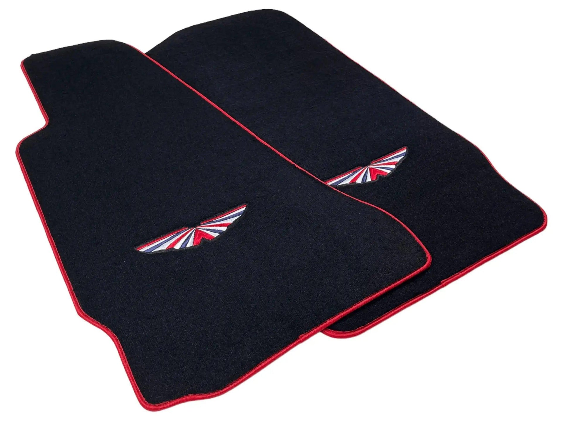 Black Floor Mats For Aston Martin DB11 (2016–2023) Red Trim - AutoWin