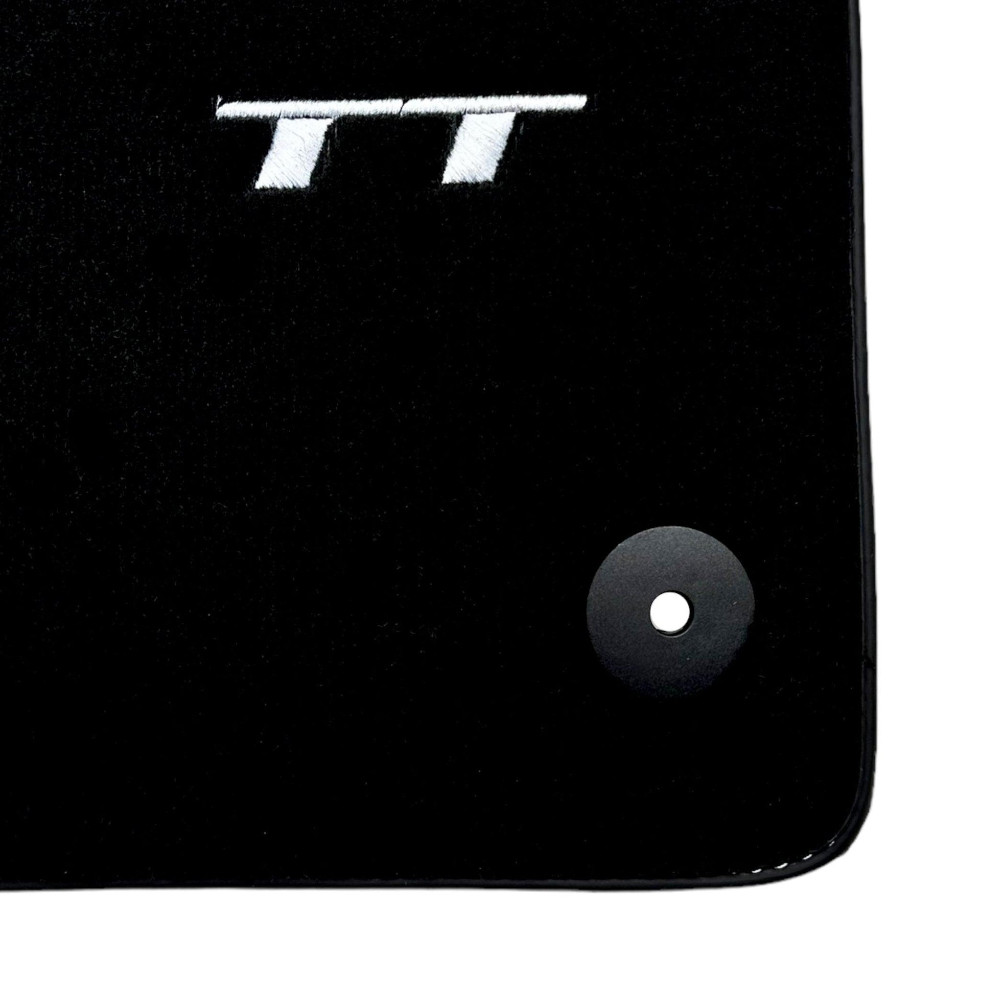 Black Floor Mats for Audi TT MK2 Convertible (2006-2014) - AutoWin