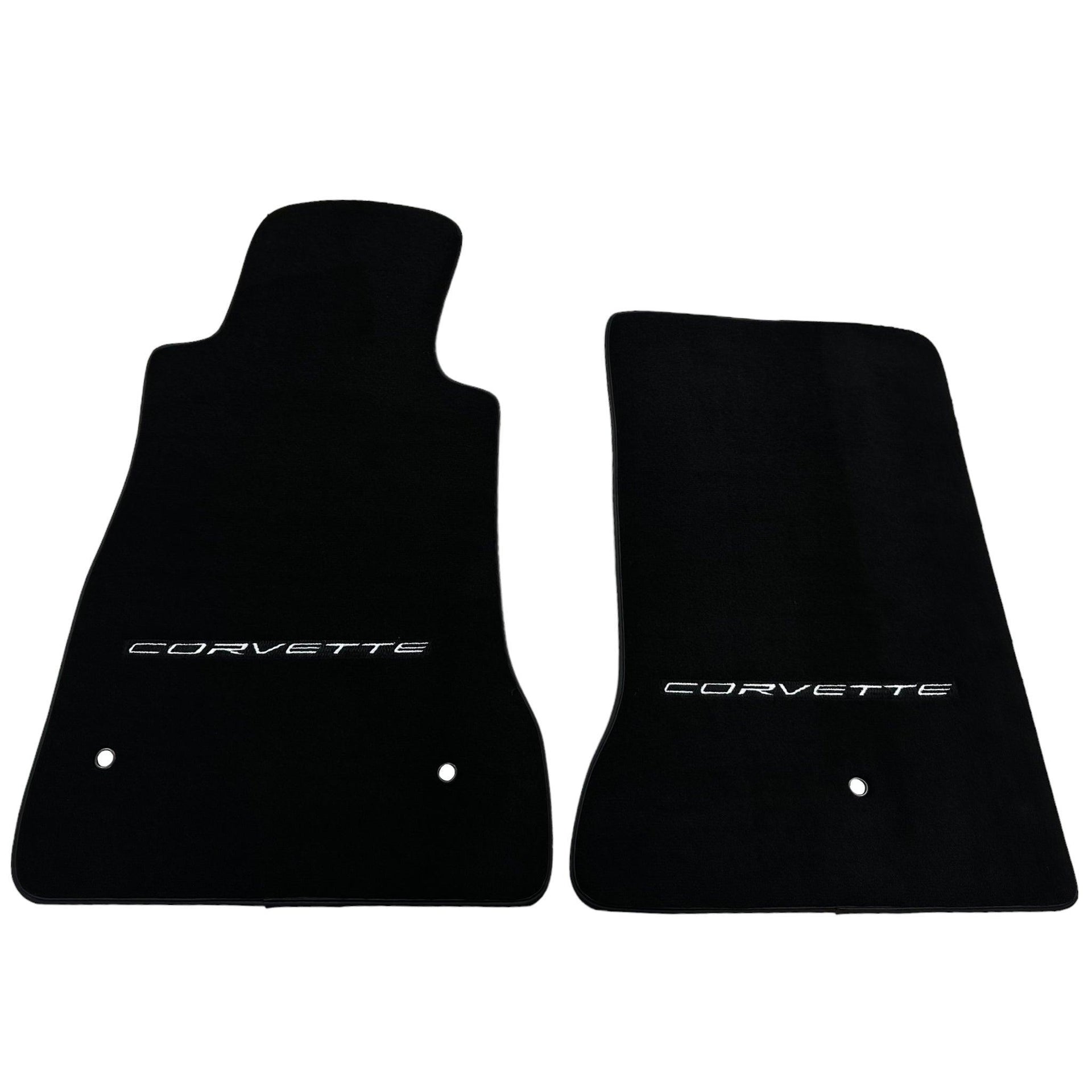 Black Floor Mats For Chevrolet Corvette C6 (2005-2013) - AutoWin