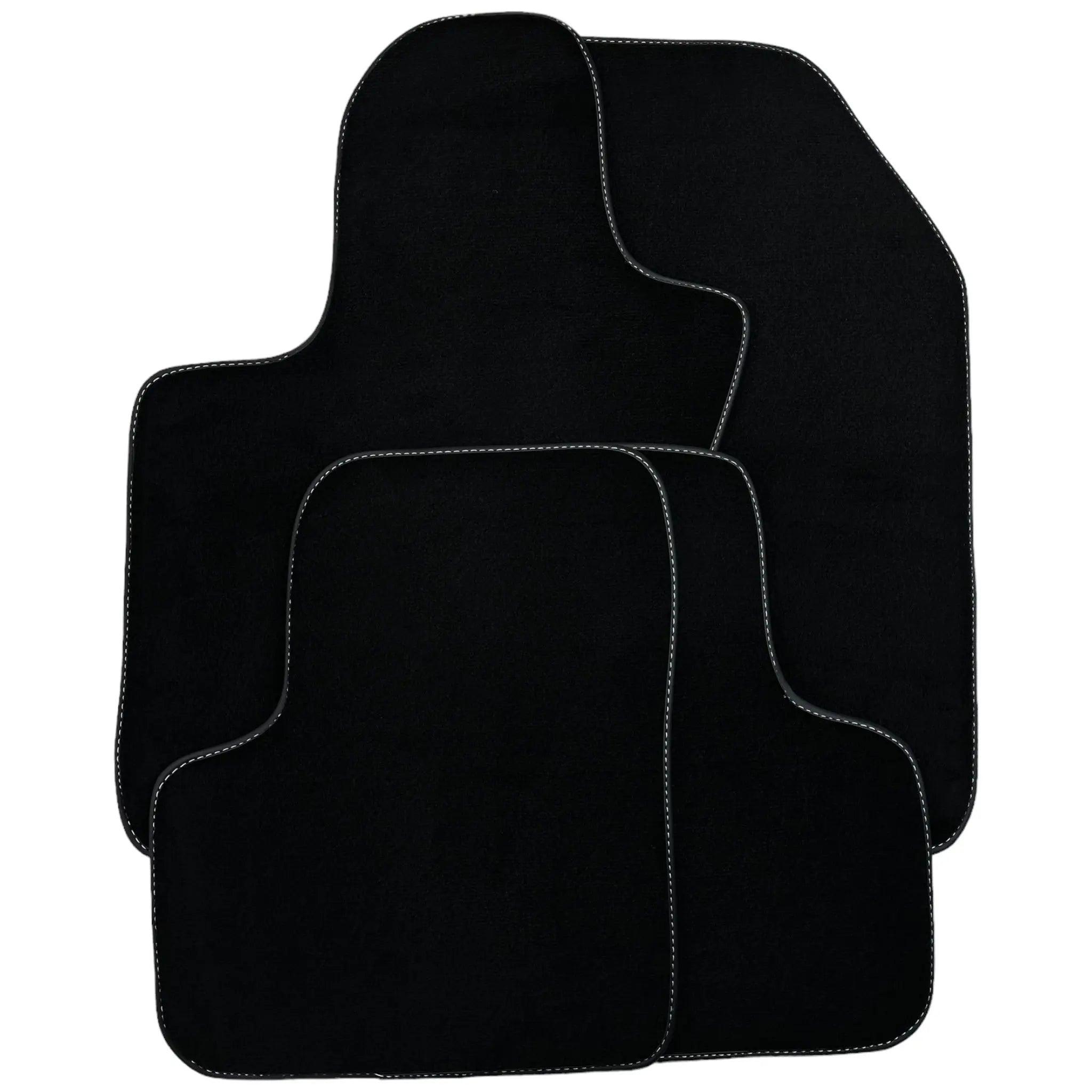 Black Floor Mats for Fiat 500 (2008-2013) | Black Trim - AutoWin