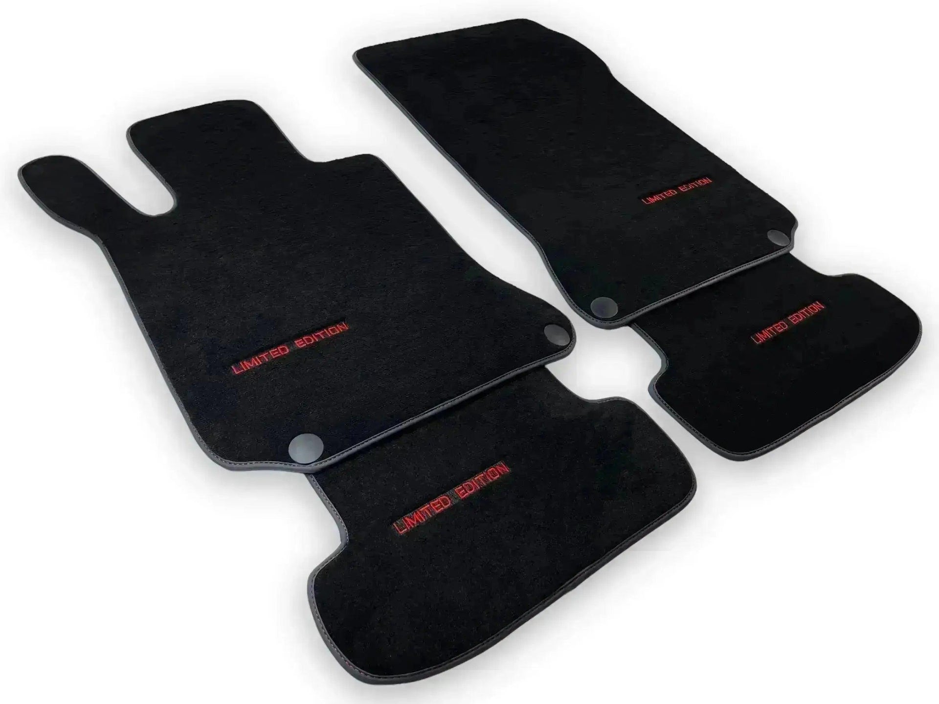 Black Floor Mats For Mercedes Benz GLK-Class X204 (2008-2012) | Limited Edition - AutoWin