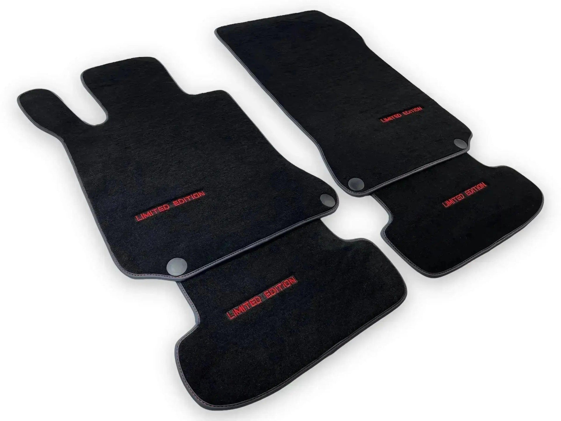 Black Floor Mats For Mercedes Benz S-Class W220 (1998-2005) Short Wheelbase | Limited Edition - AutoWin