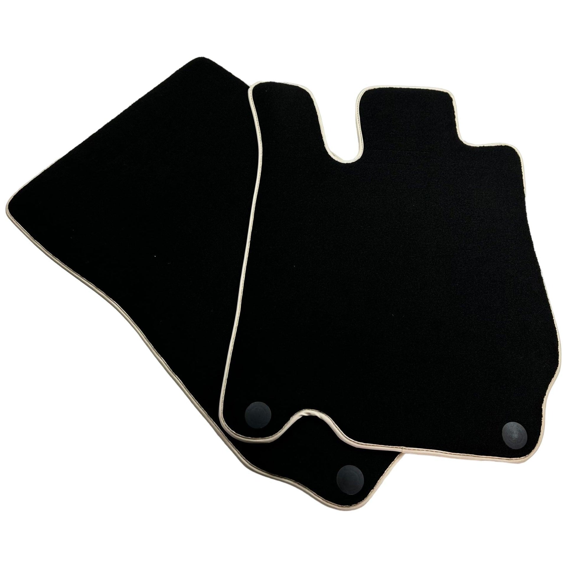 Black Floor Mats For Mercedes-Benz SL-Class R230 (2001-2012) Beige Trim - AutoWin