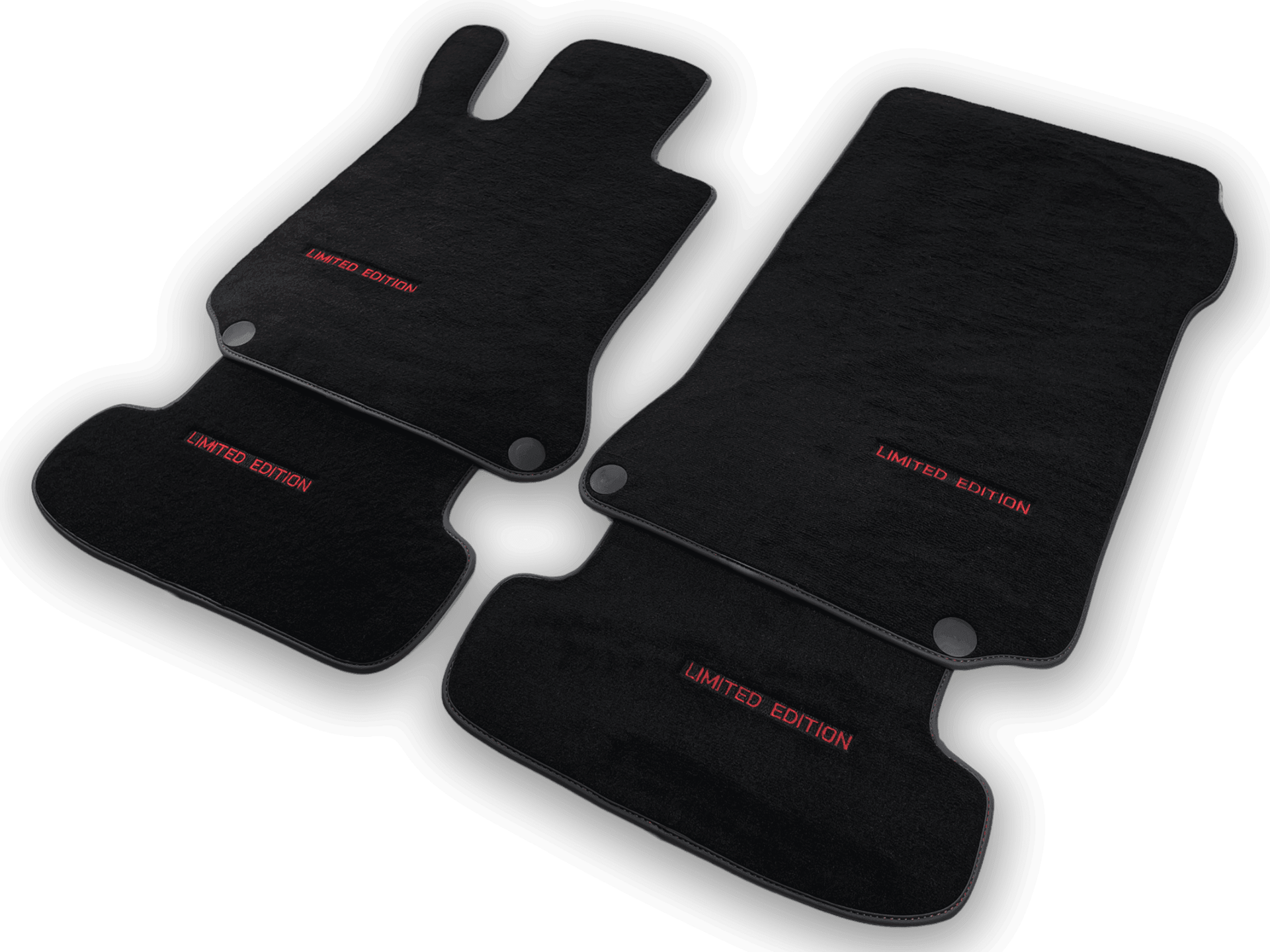 Black Floor Mats For Mercedes Benz V-Class 447 Front (2014-2019) | Limited Edition - AutoWin