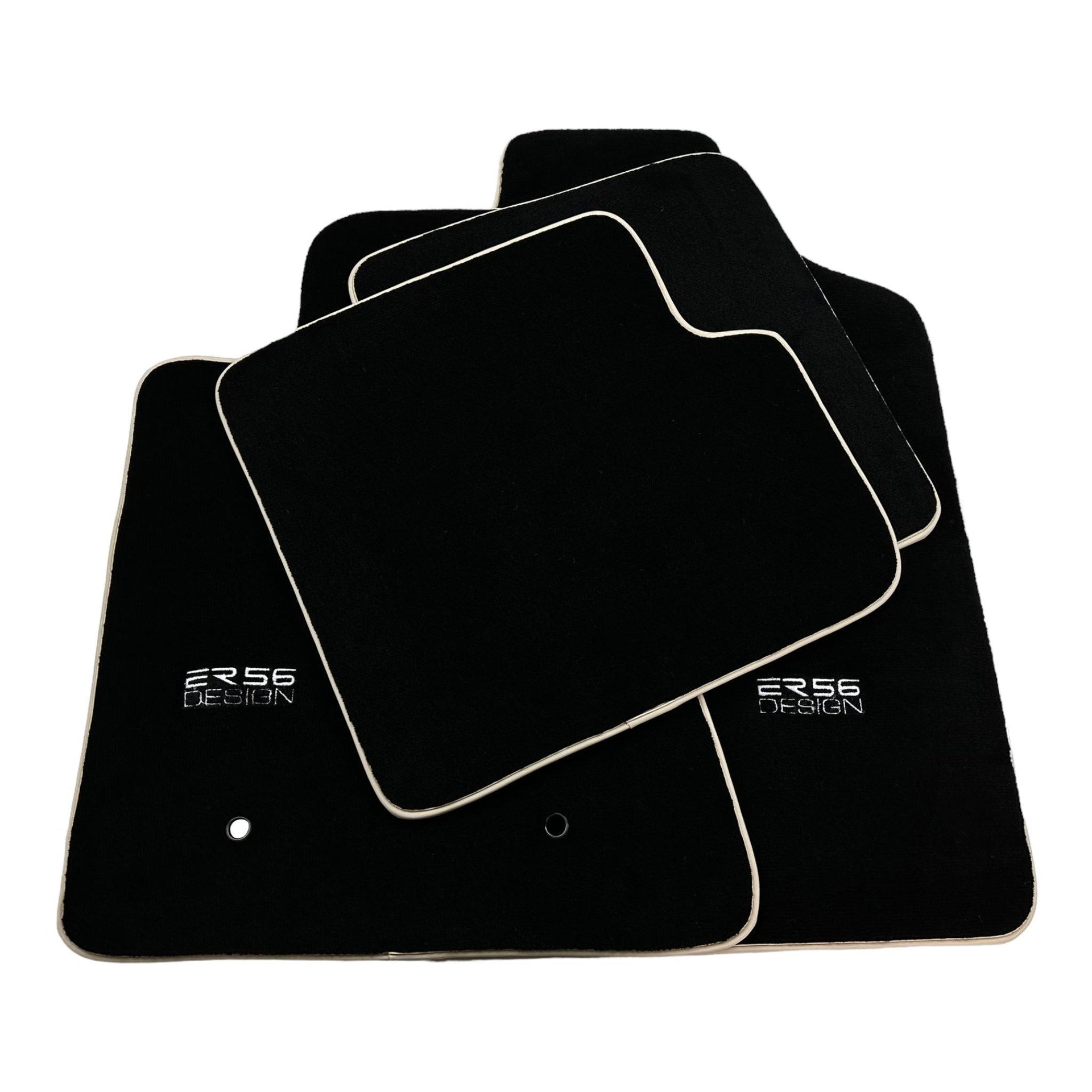 Black Floor Mats For Toyota Corolla E12 (2001-2007) ER56 Design - AutoWin