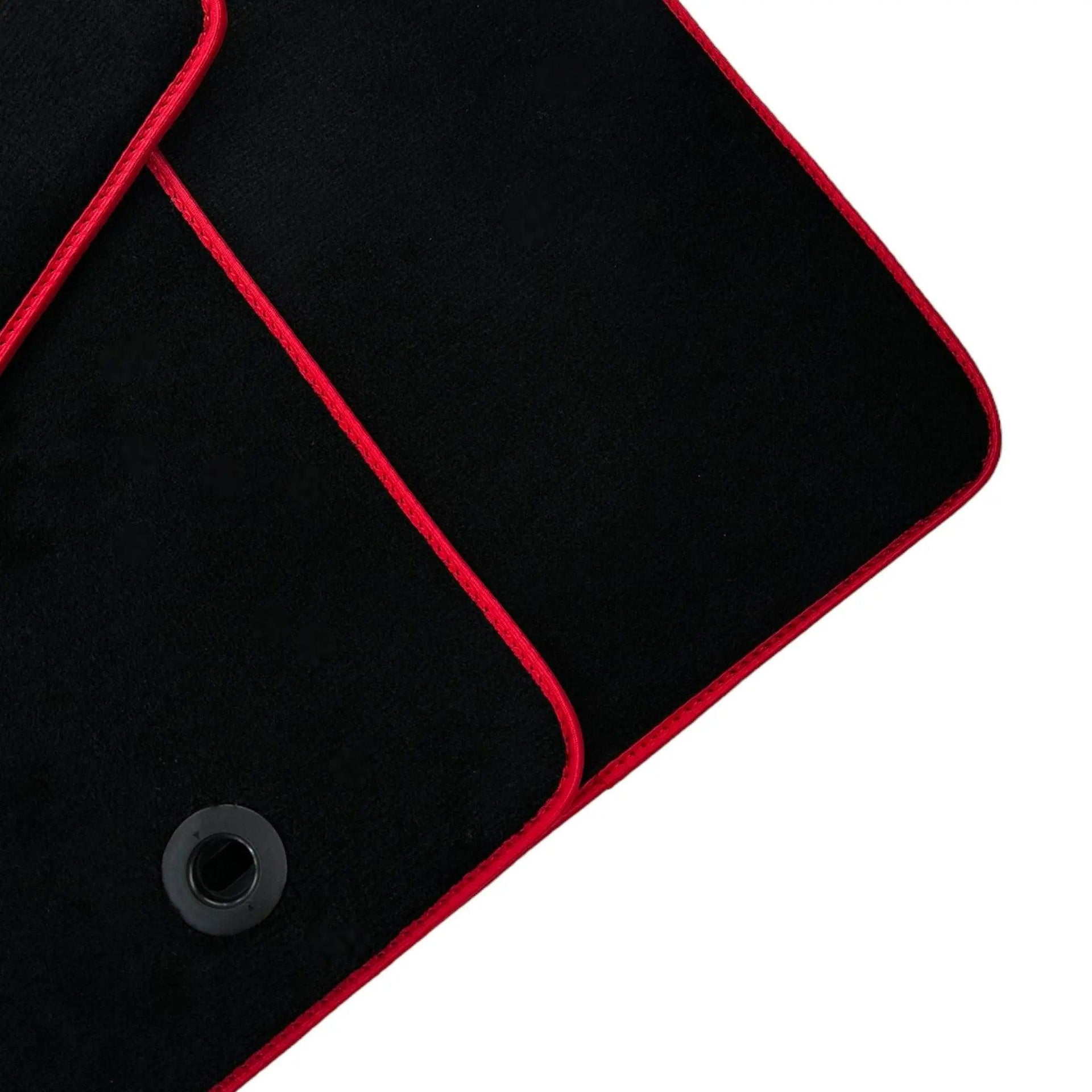 Black Floor Mats for Toyota Prius (2009-2012) with Red Trim - AutoWin
