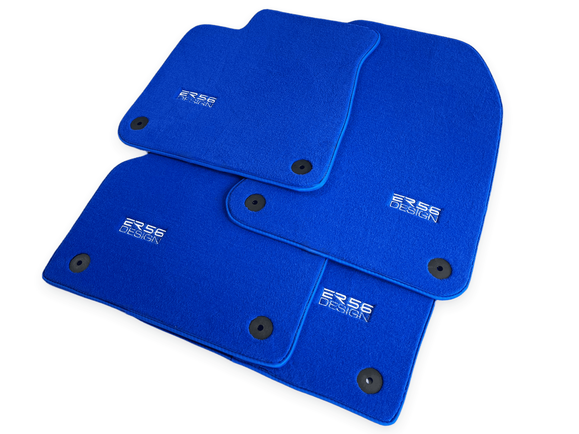 Blue Floor Mats for Audi A4 - B9 Avant (2018-2019) | ER56 Design - AutoWin