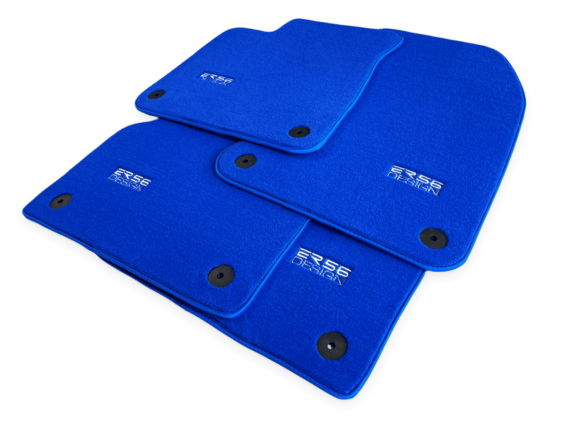 Blue Floor Mats for Audi A6 - C6 Allroad Quattro Long (2006-2008) | ER56 Design - AutoWin