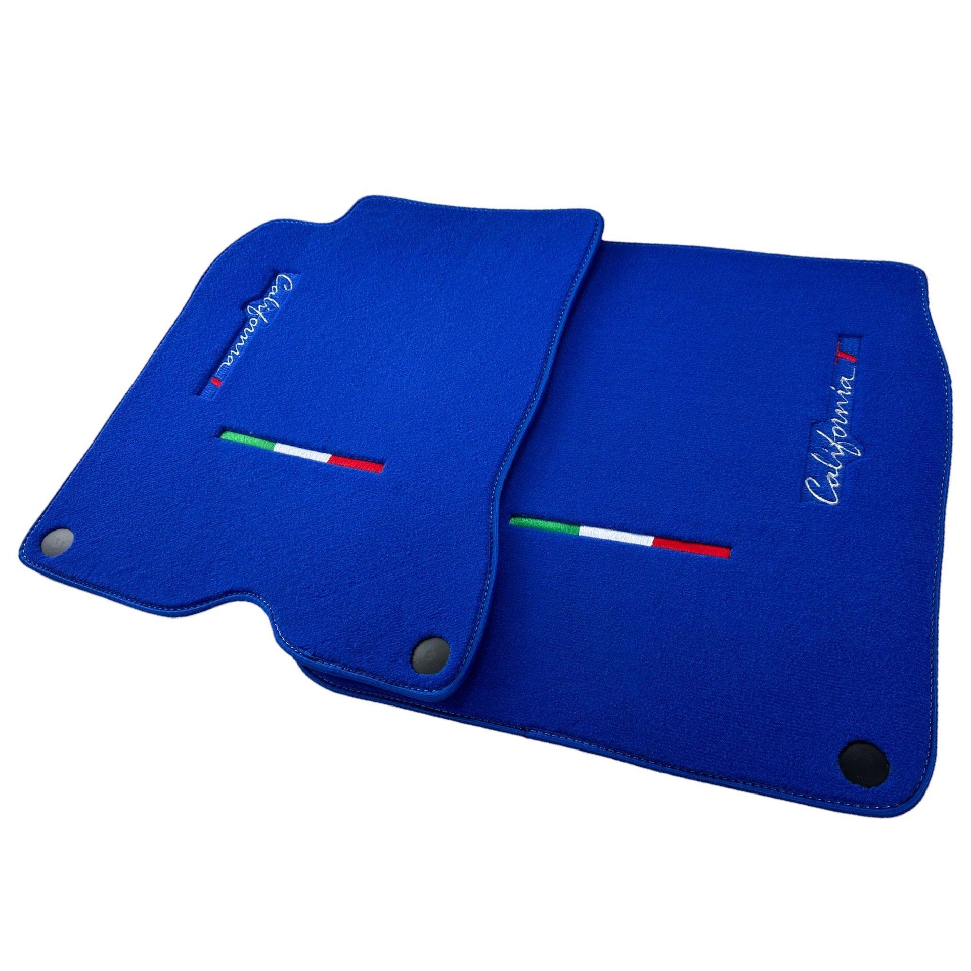 Blue Floor Mats For Ferrari California T 2015–2018 - AutoWin