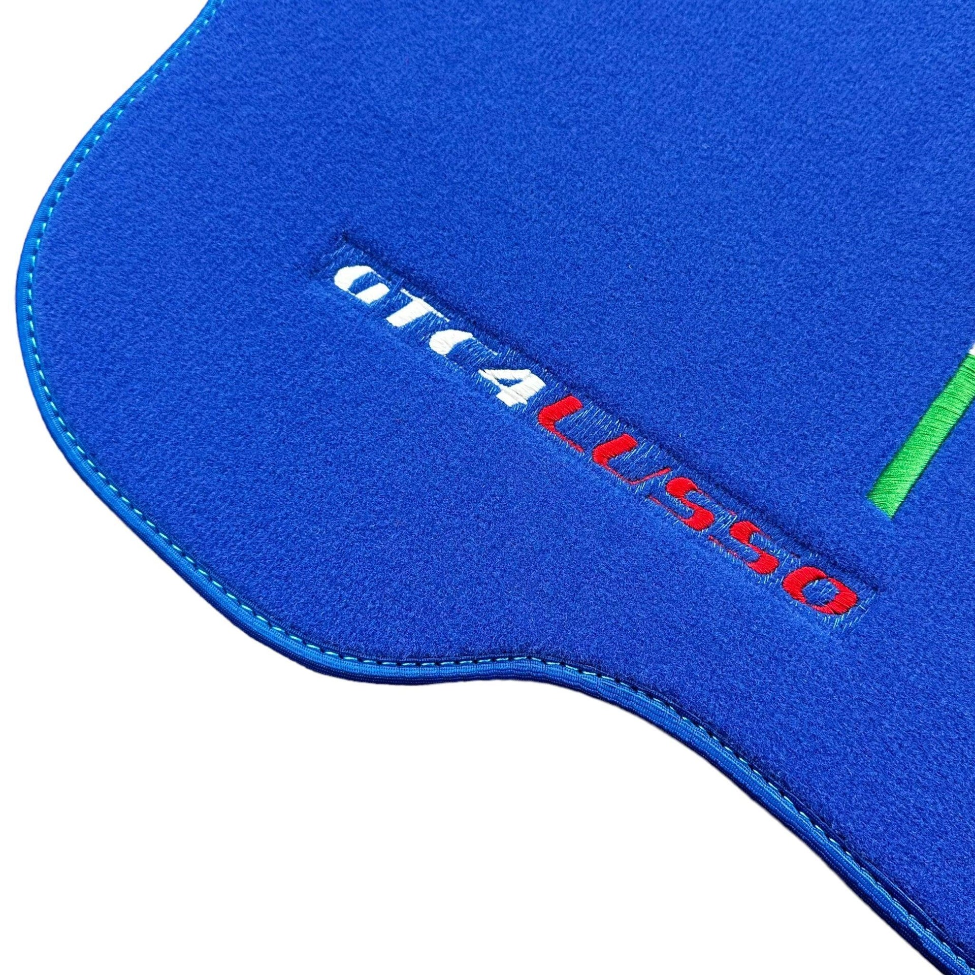 Blue Floor Mats for Ferrari GTC4 Lusso (2016-2023) Italian Edition - AutoWin