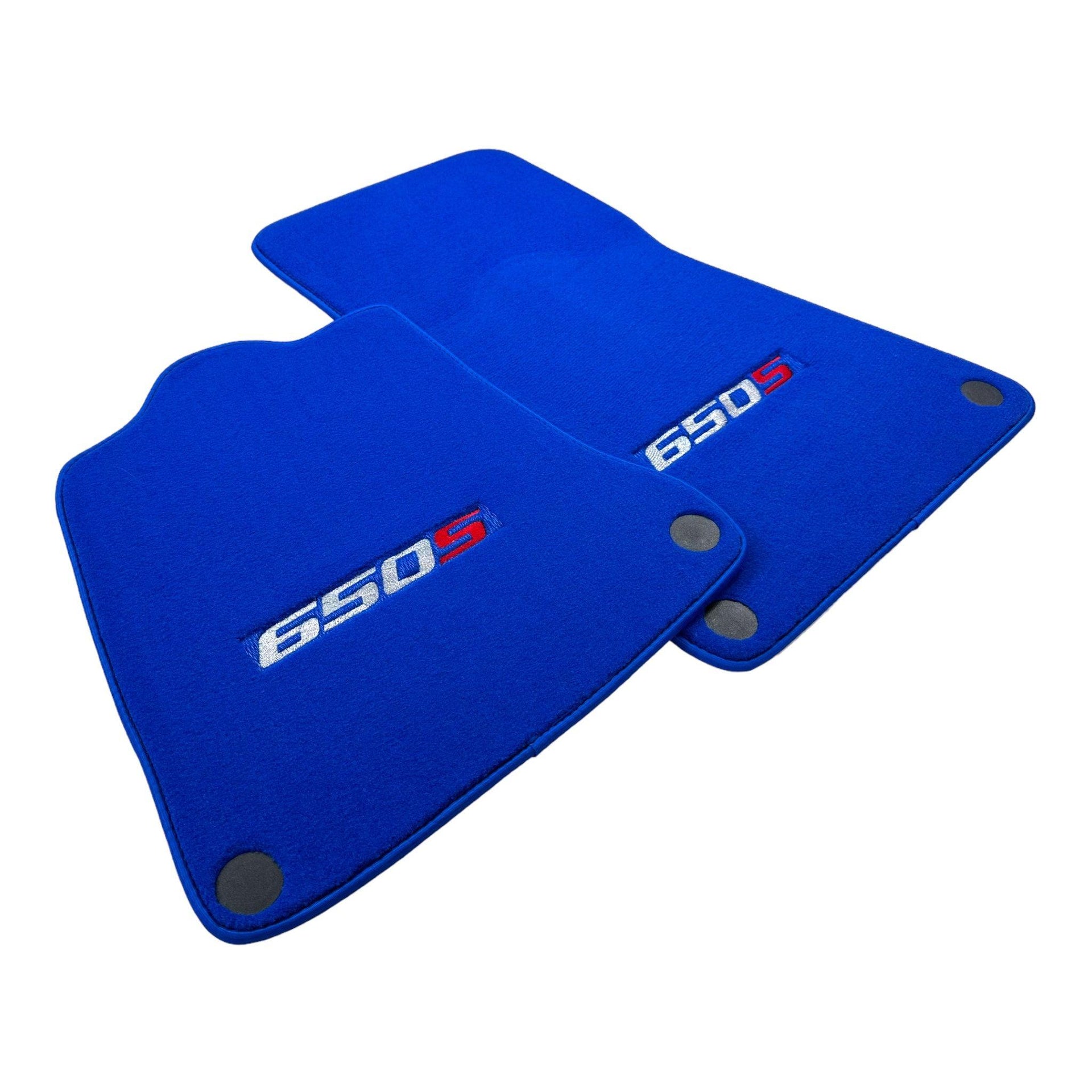 Blue Floor Mats For McLaren 650S Tailored - AutoWin