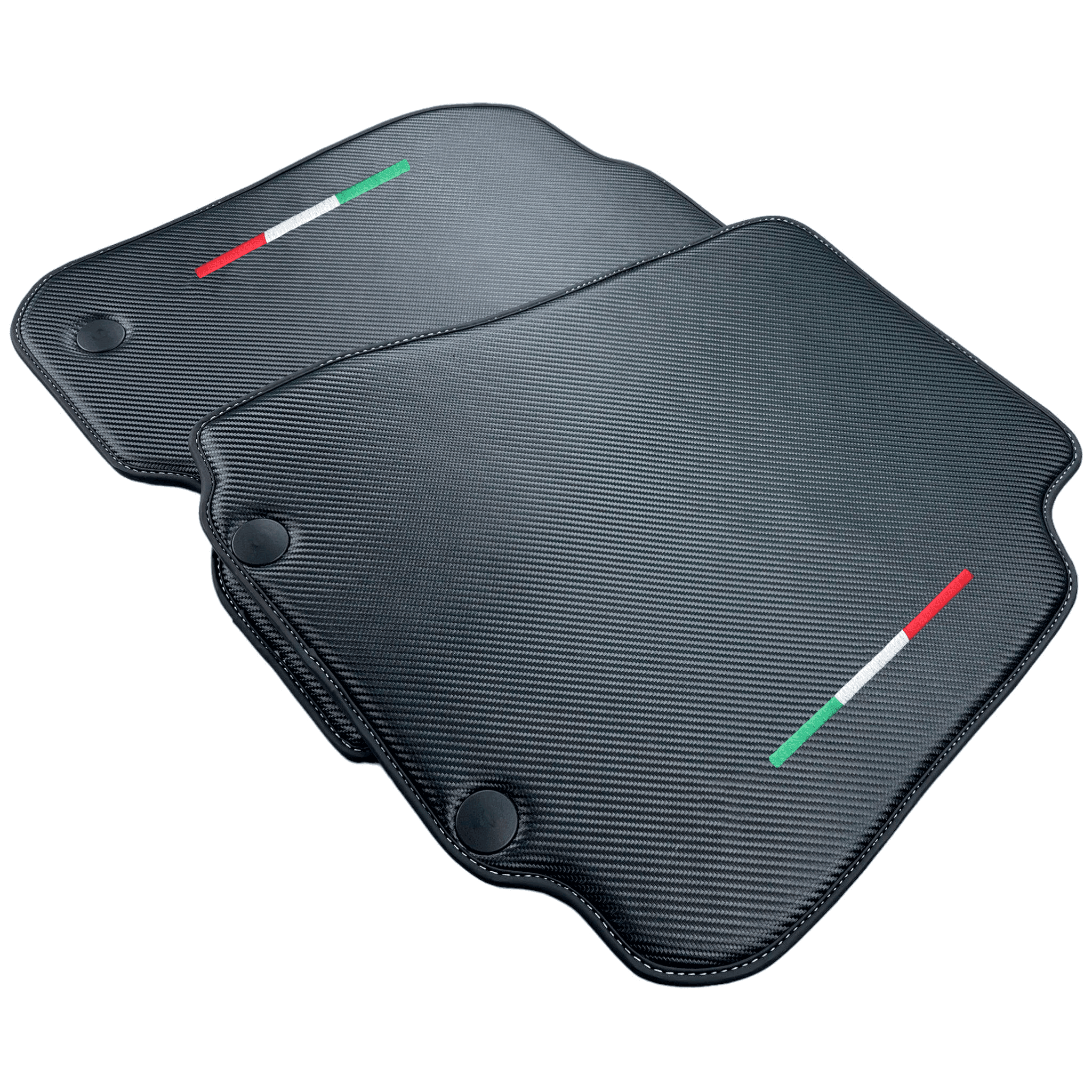 Carbon Fiber Leather Floor Mats For Ferrari F12 Berlinetta (2012-2022) - AutoWin