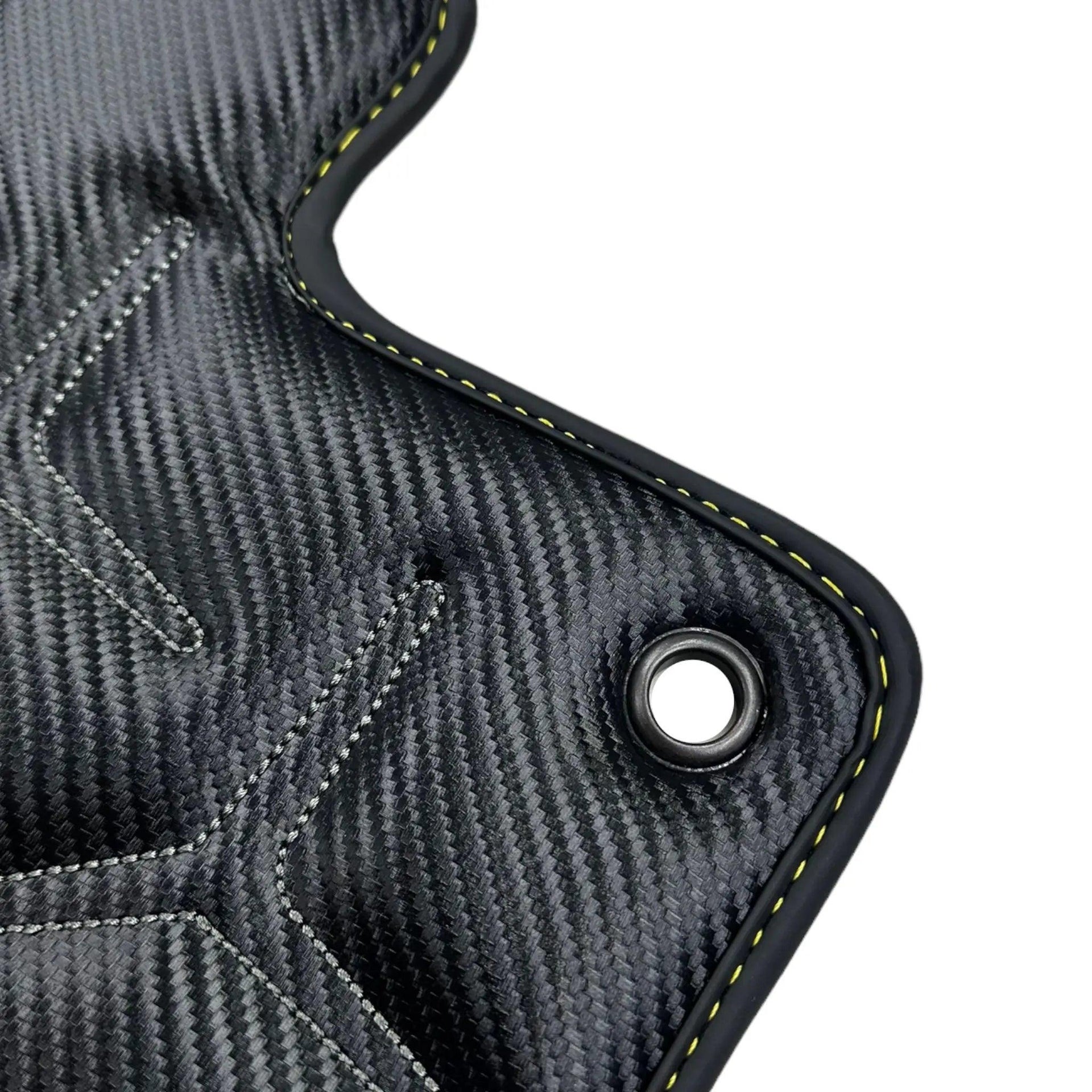 Carbon Leather Floor Mats for Lamborghini Aventador SVJ 63 Edition - AutoWin
