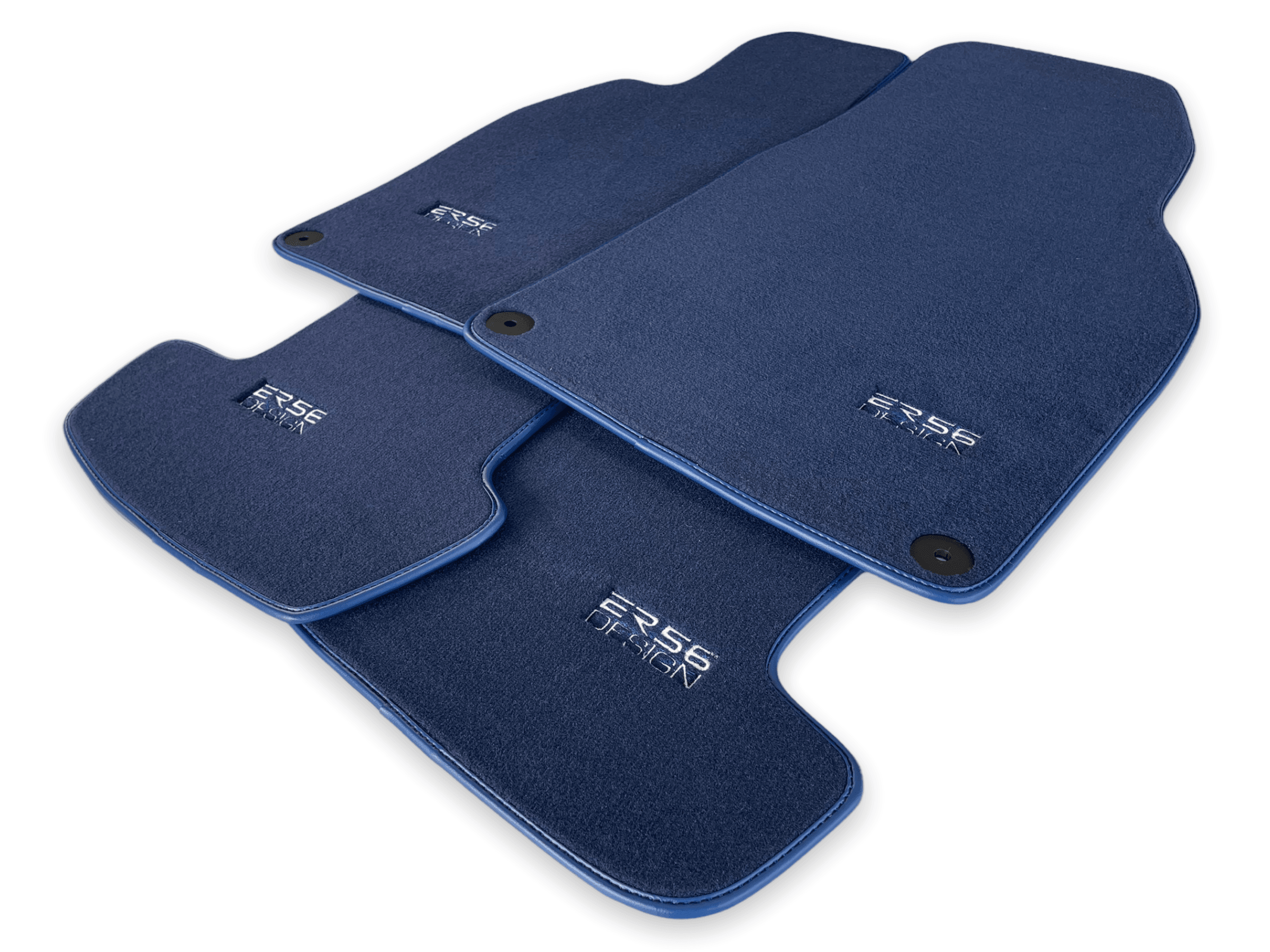 Dark Blue Floor Mats for Porsche Cayenne (2018-2023) | ER56 Design - AutoWin