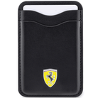 Ferrari Black Cadslot Wallet - Magnetic Wallet for Apple Phones - AutoWin