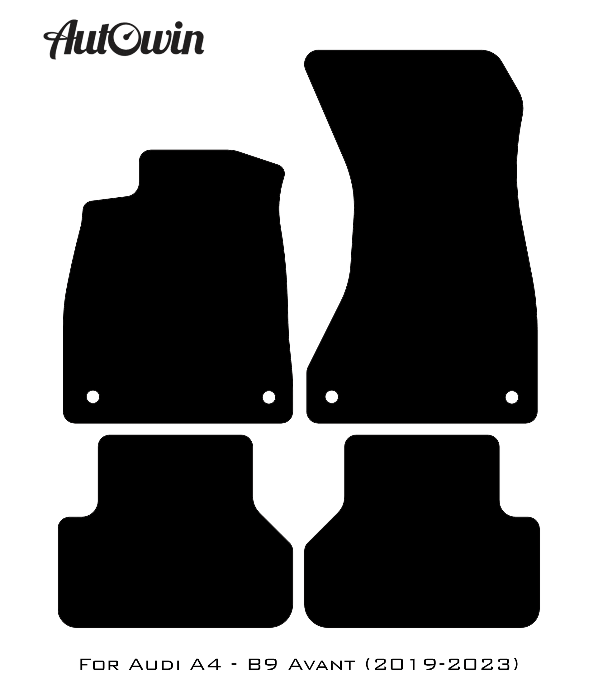Floor Mats for A4 - B9 Avant (2019-2023) ER56 Design - AutoWin