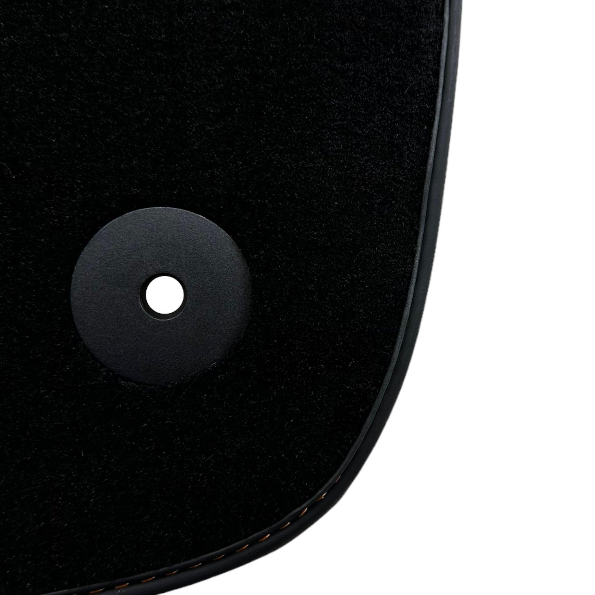 Floor Mats For Bentley Flying Spur (2019-2023) with Orange Alcantara Leather - AutoWin