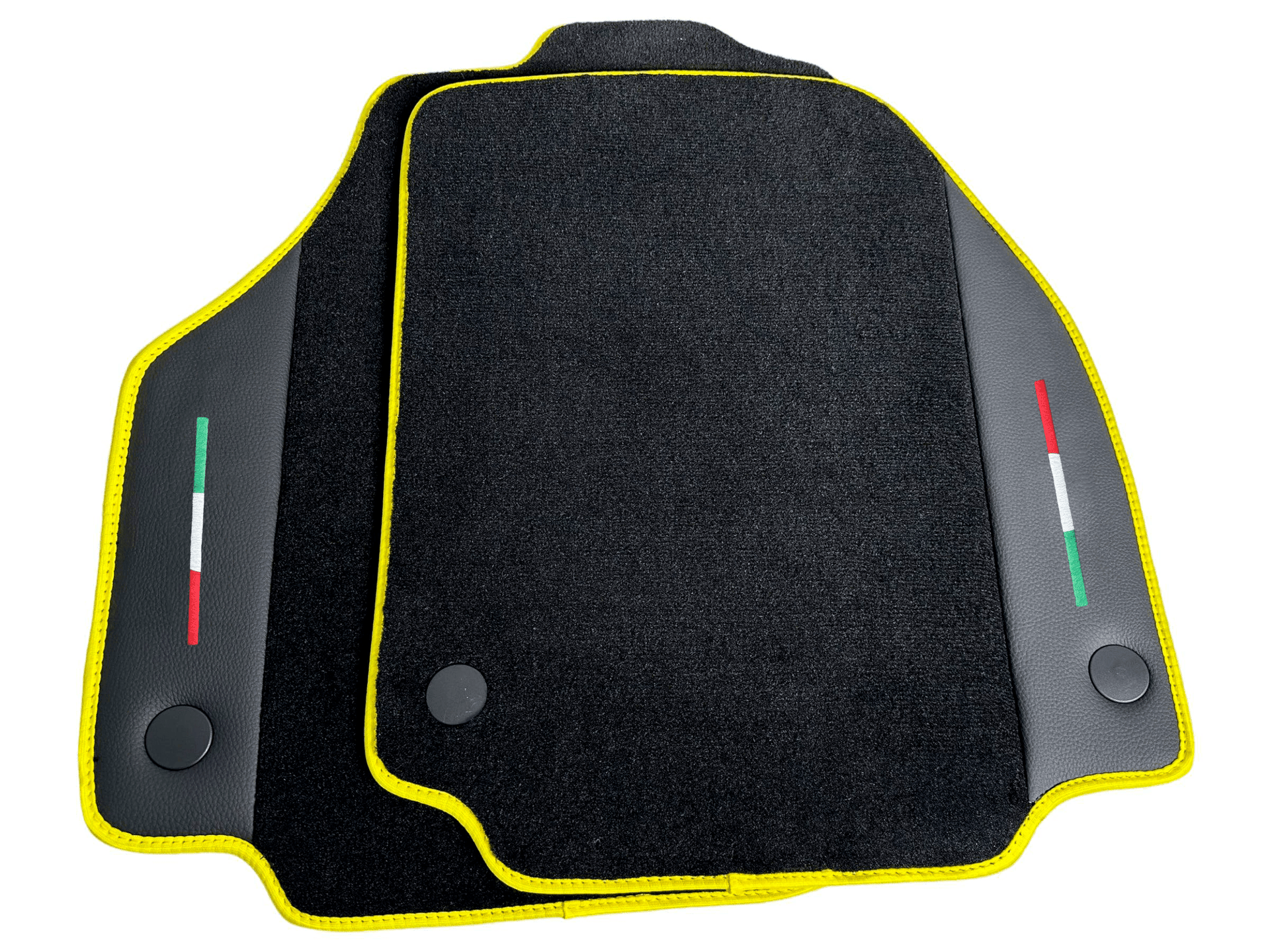 Floor Mats For Ferrari 488 GTB 2015-2022 Carpet With Leather - AutoWin