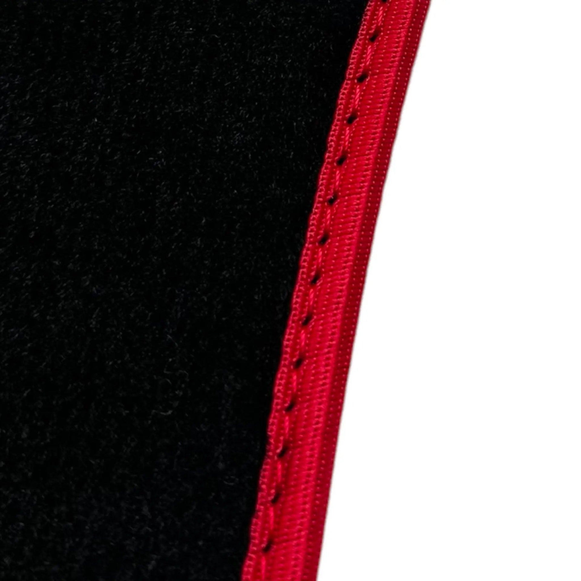 Floor Mats For Mercedes-Benz C Class W205 2014-2021 ER56 Design with Red Trim - AutoWin