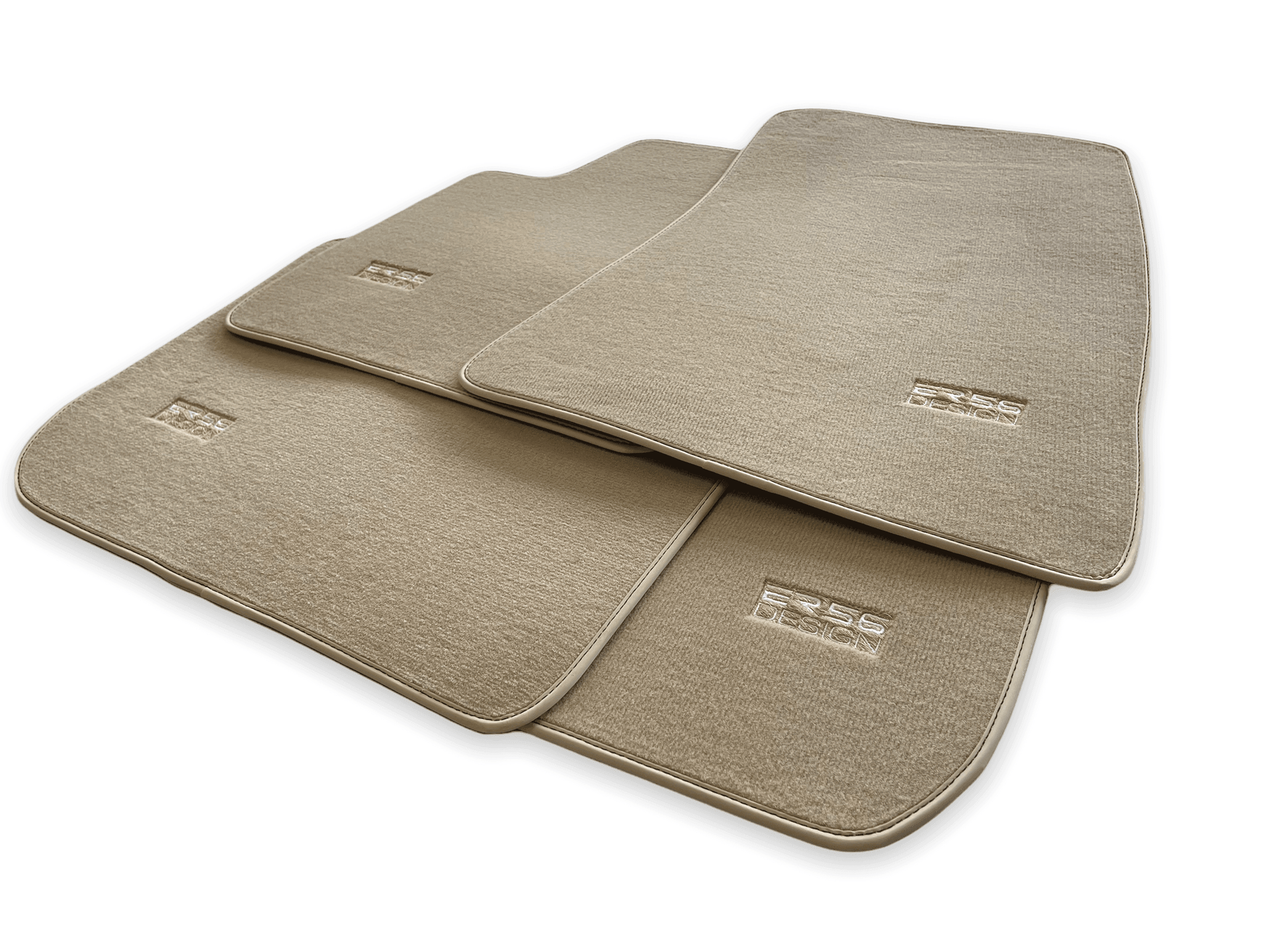 Floor Mats For Rolls Royce Spectre (2023-2024) Beige ER56 Design - AutoWin
