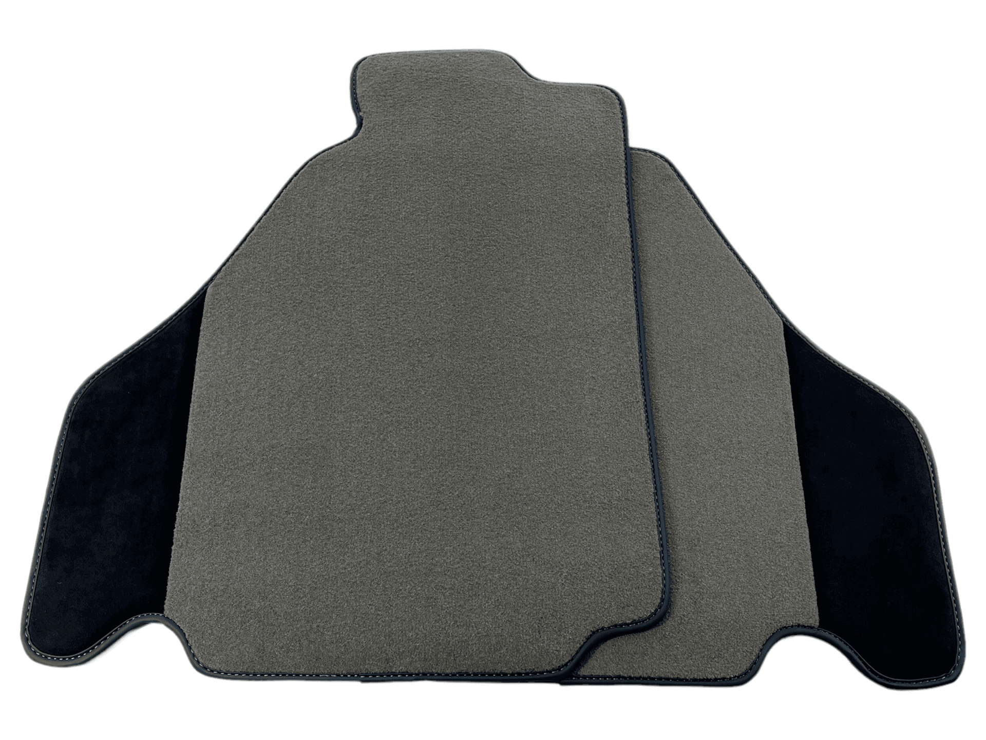 Gray Floor Mats For Ferrari F430 2004-2009 With Alcantara Leather - AutoWin